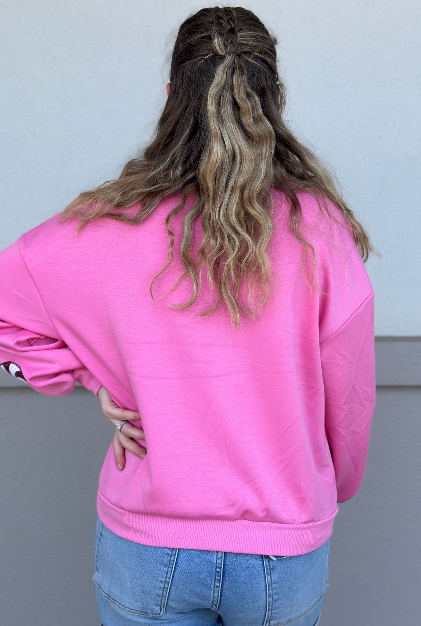 PINK SEQUIN SWEETCRACKER SWEATSHIRT