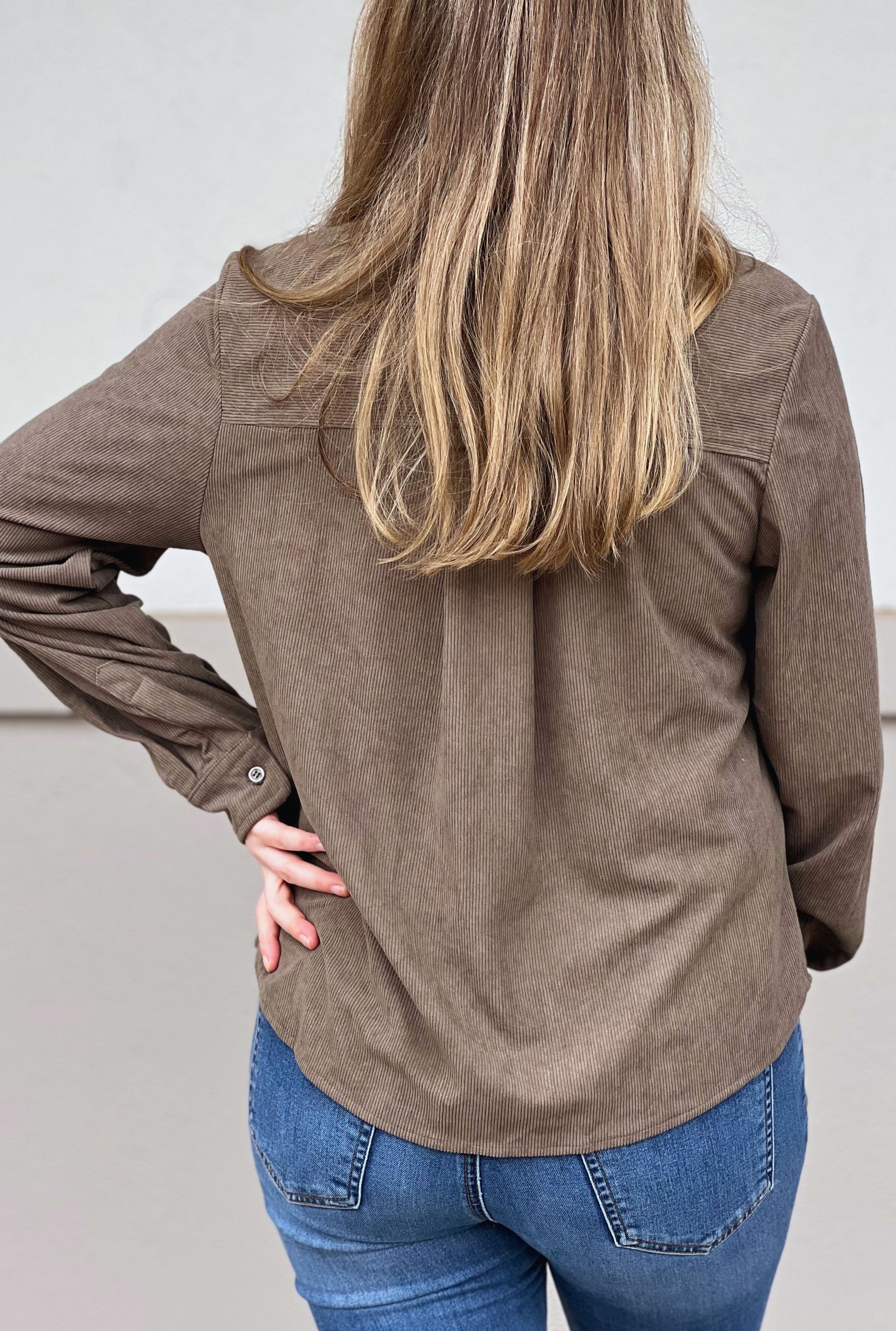 OLIVE BROOKE CORDUROY TOP