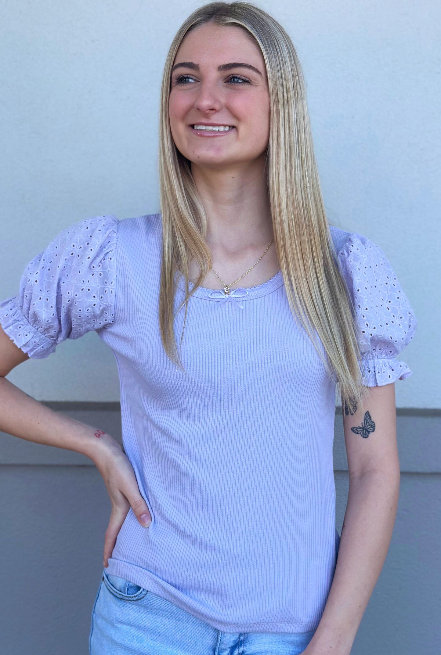 LAVENDER ELEGANT ELLIE TOP