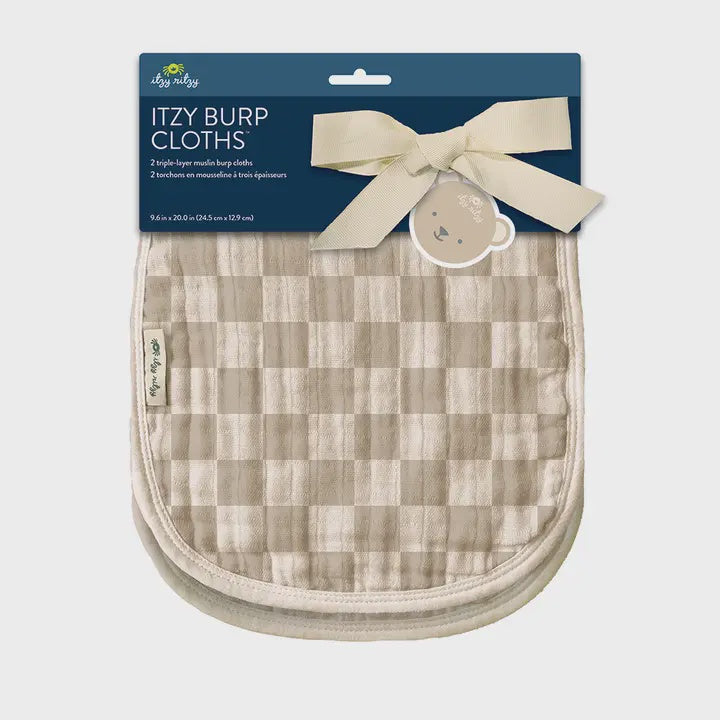 Checkered Itzy Burp Cloths
