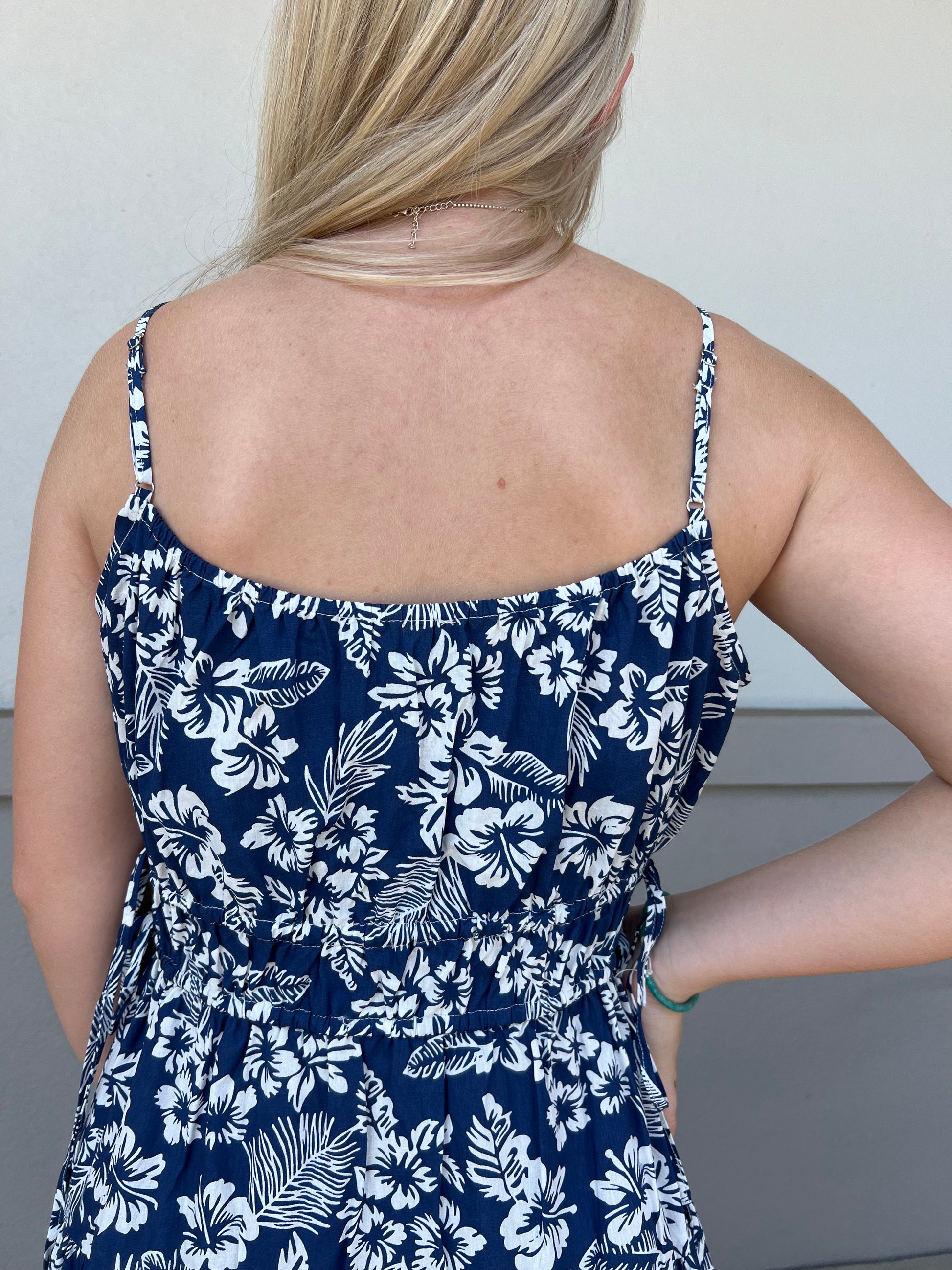 NAVY IN PARADISE DRESS