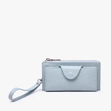 KYLA LT BLUE SNAP WALLET