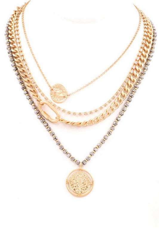 LAYERED COIN NECKLACE