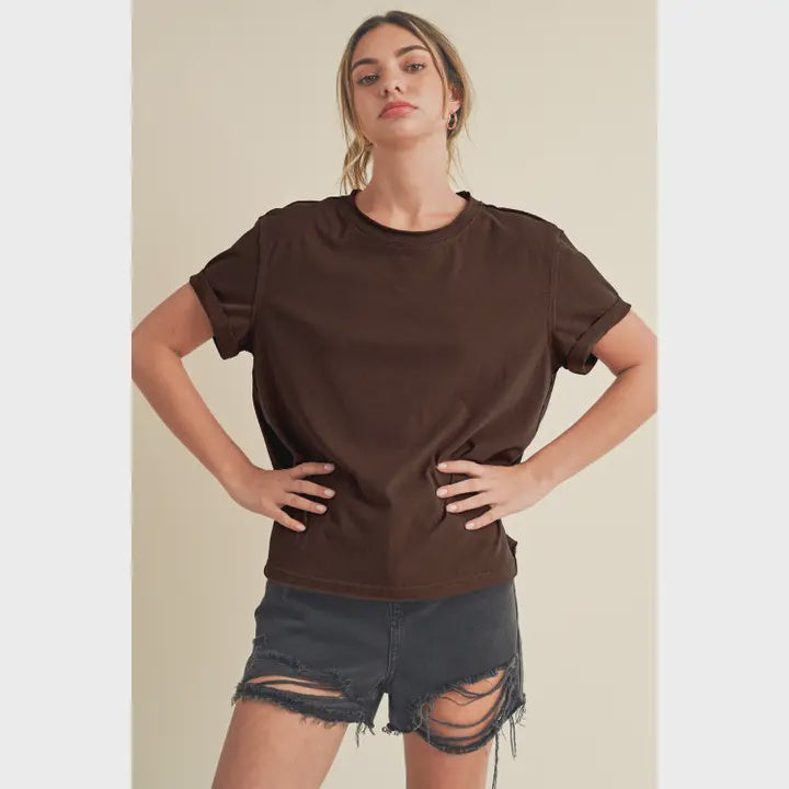 BROWN MALI TOP