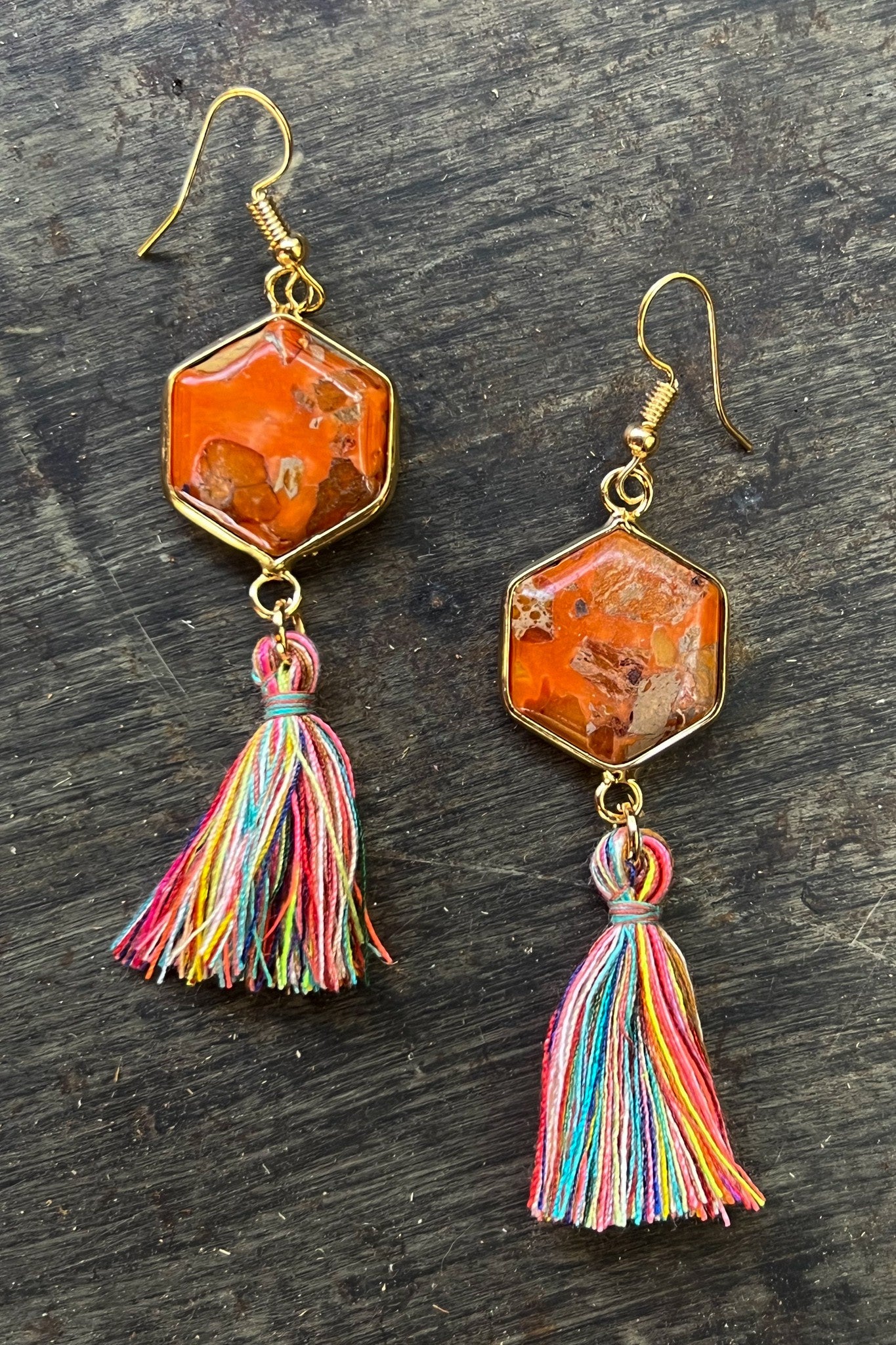 Janet Earrings Orange