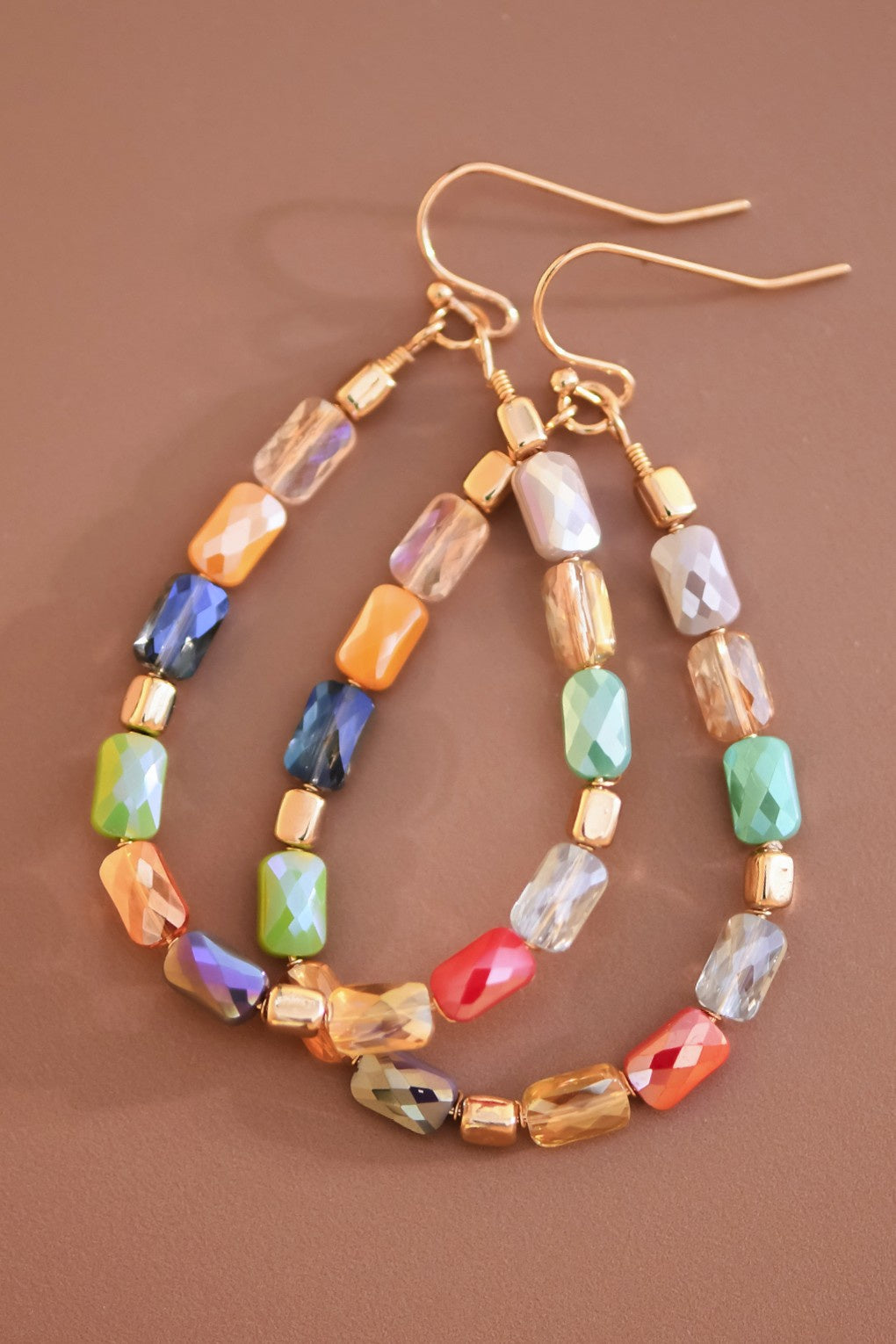 Colorful Glass Crystal Earrings