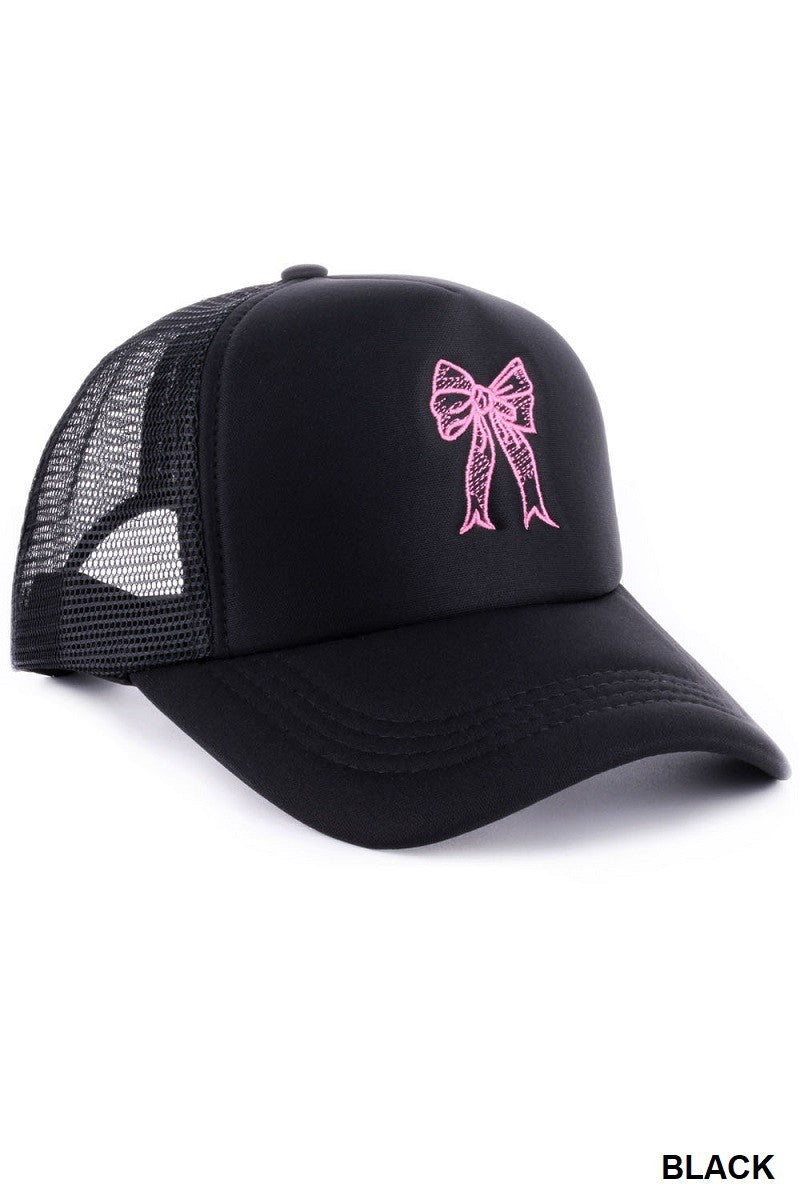 COQUETTE RIBBON TRUCKER HAT