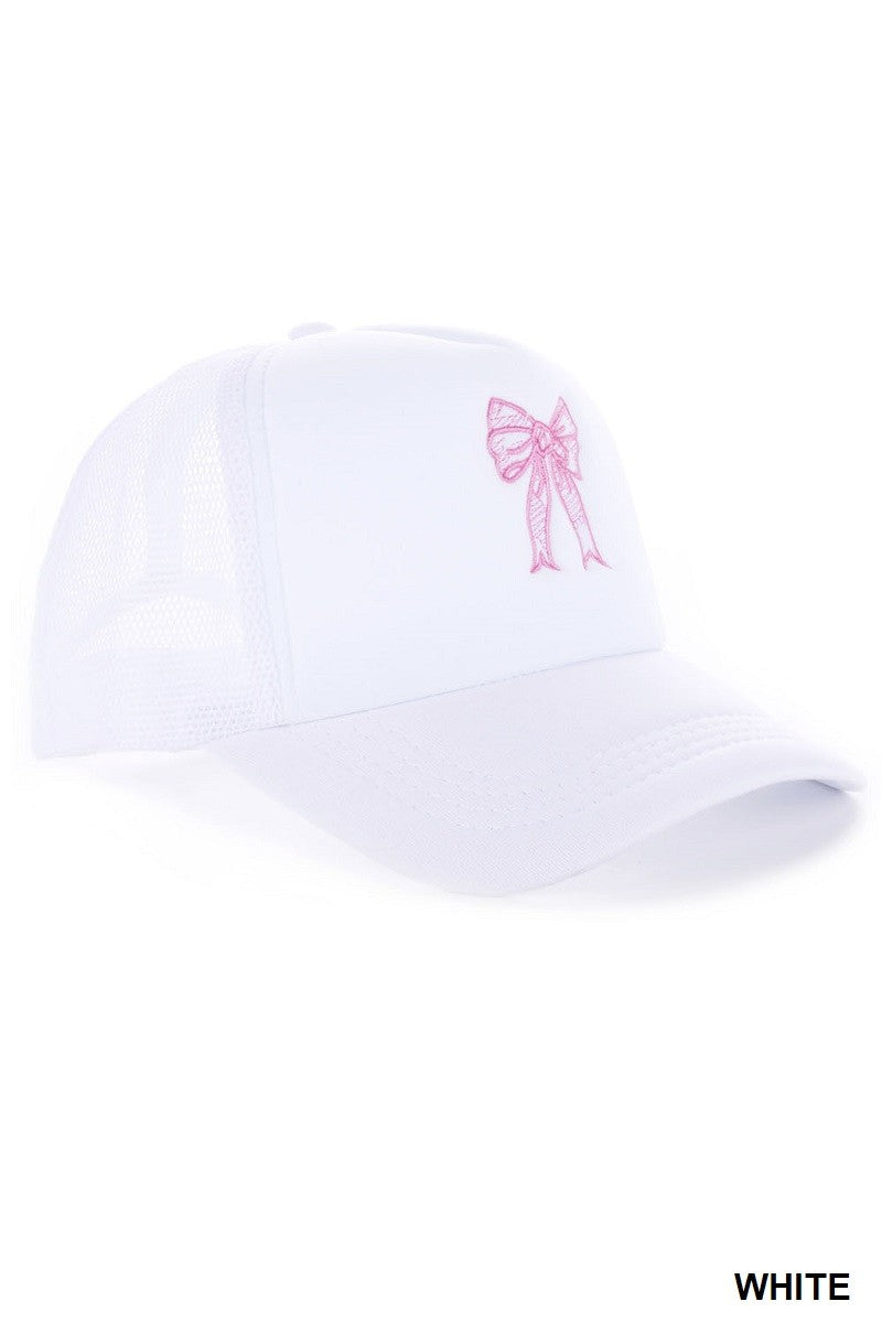 COQUETTE RIBBON TRUCKER HAT