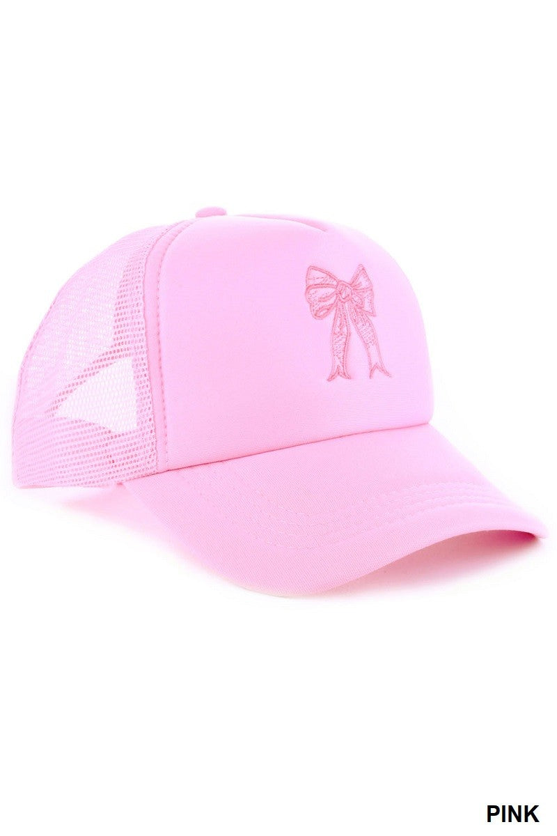 COQUETTE RIBBON TRUCKER HAT