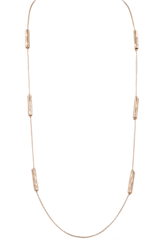 METAL BAR LINKED NECKLACE