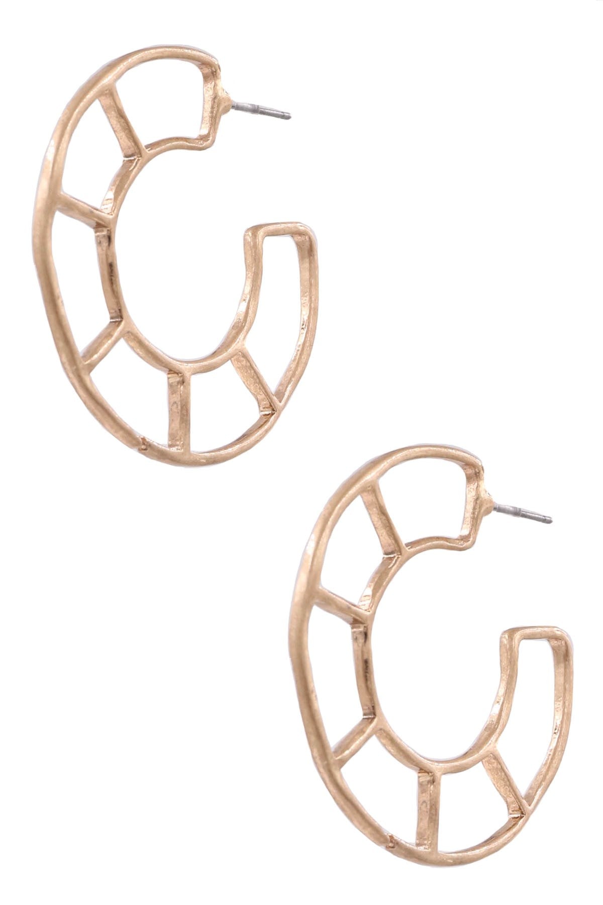 CRESCENT HOOP EARRINGS