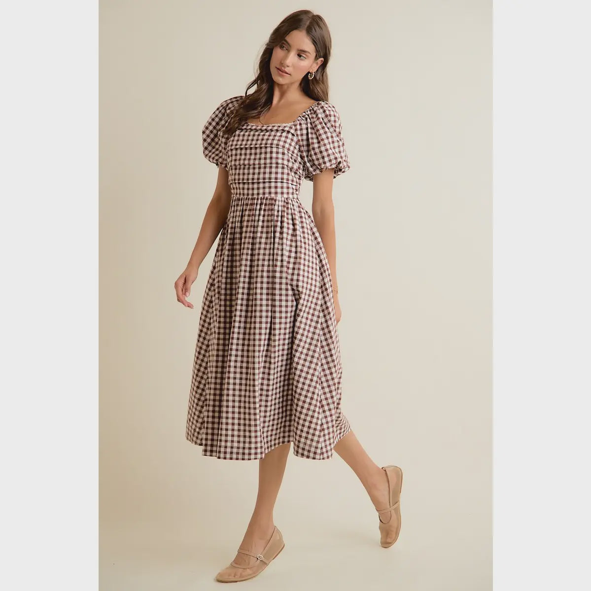 GINGHAM AEMILIA DRESS
