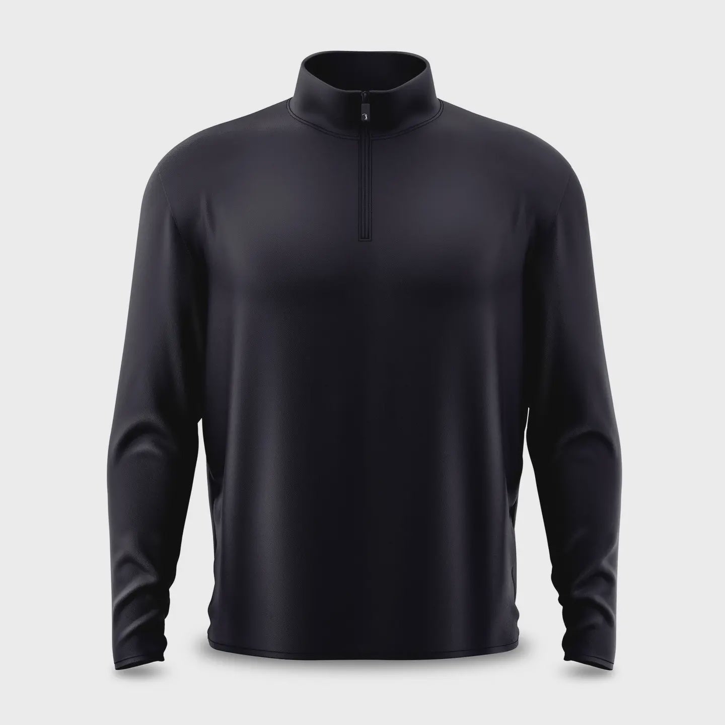 MEN'S BLACK QUARTER ZIP JACKET