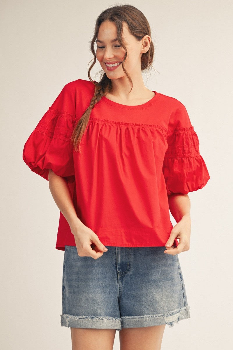 RED JEWLEZ TOP