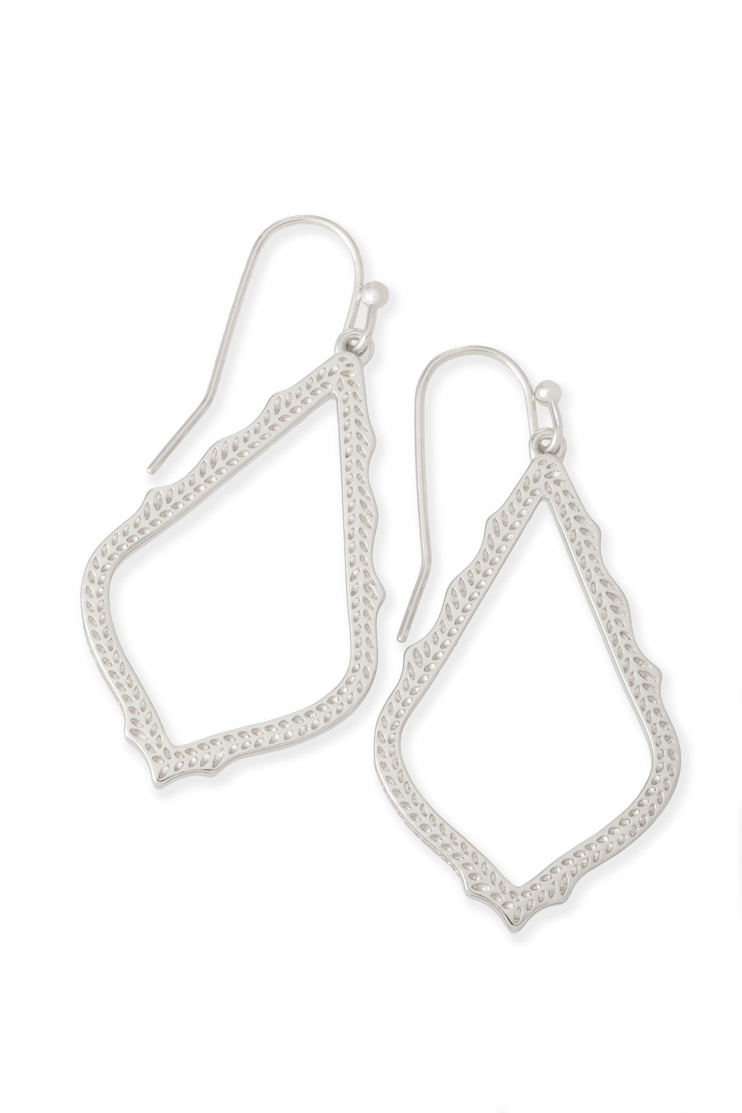 SOPHIA EARRINGS RHODIUM METAL