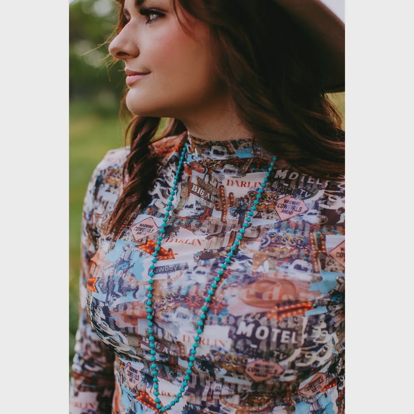 HELLO DARLIN MESH TOP