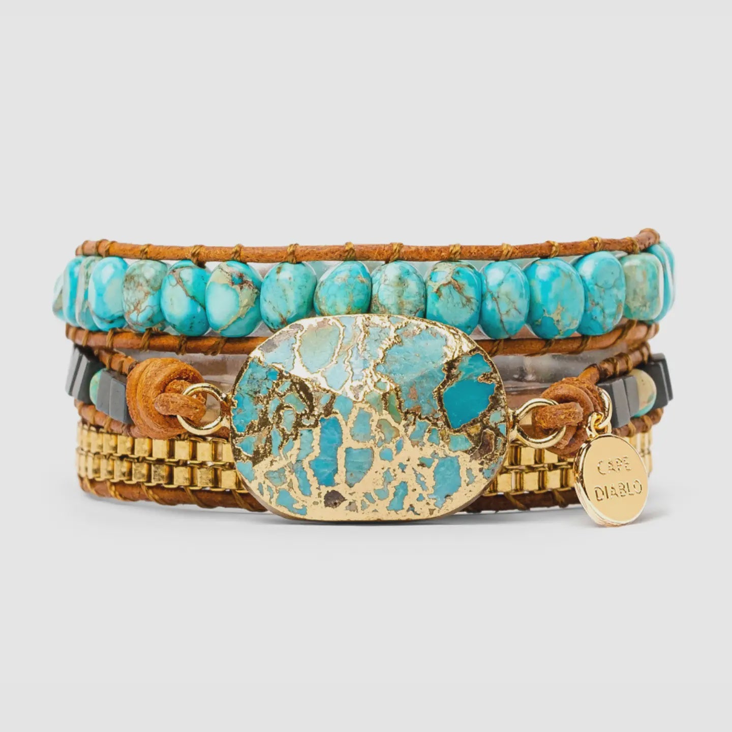 Turquoise Calming Energy Wrap Bracelet