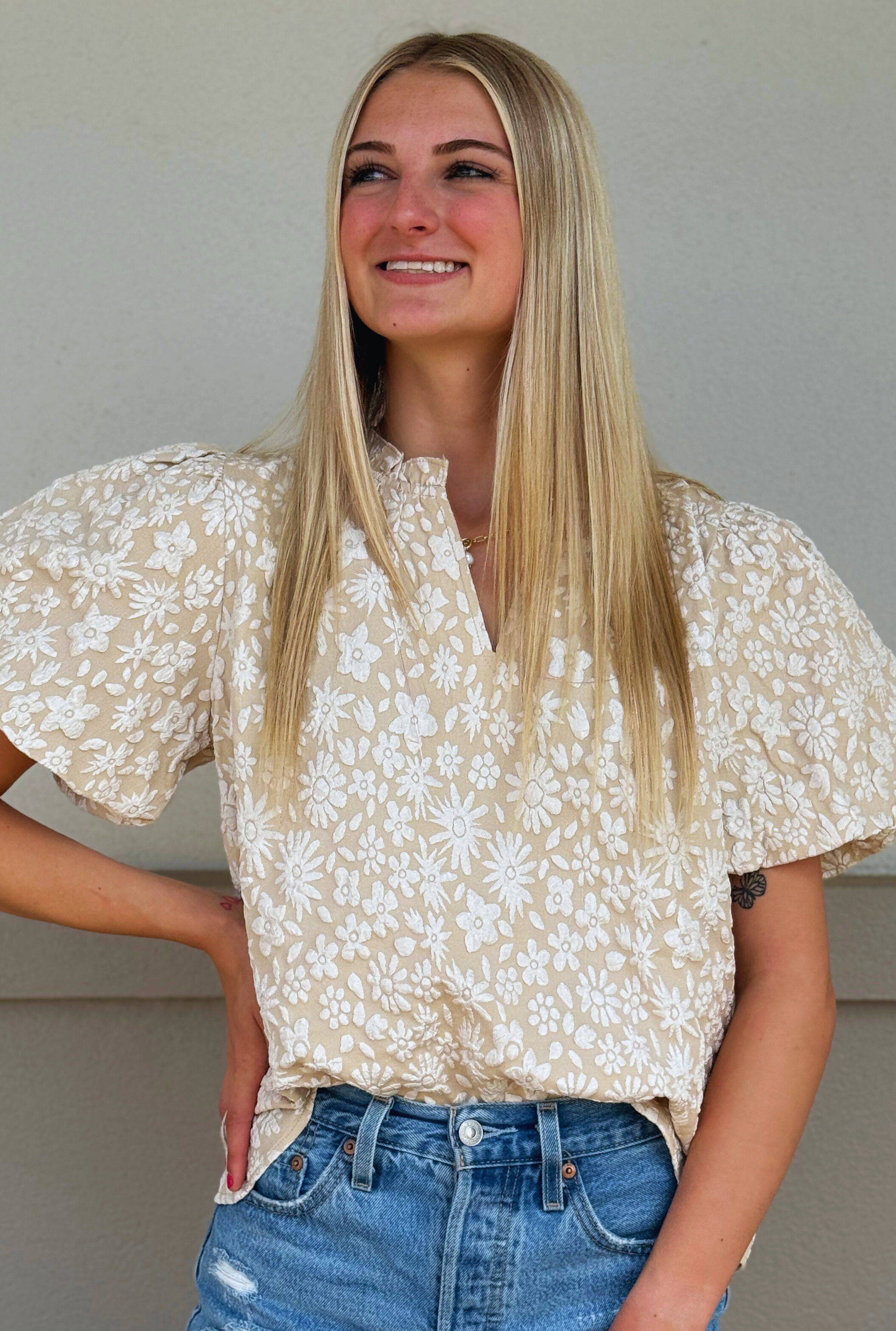 OATMEAL HASLEY TOP