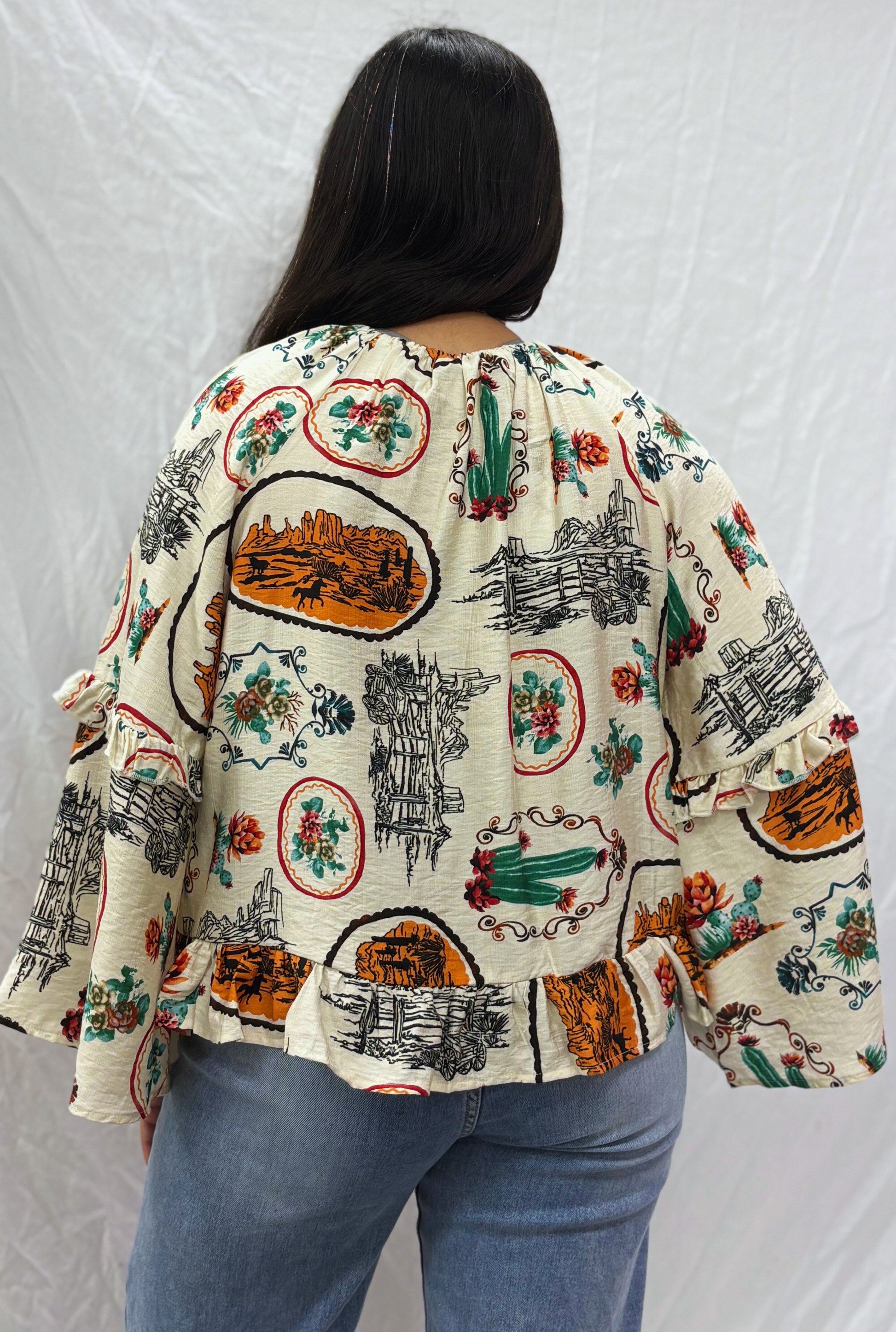 WESTERN BLUE B TOP