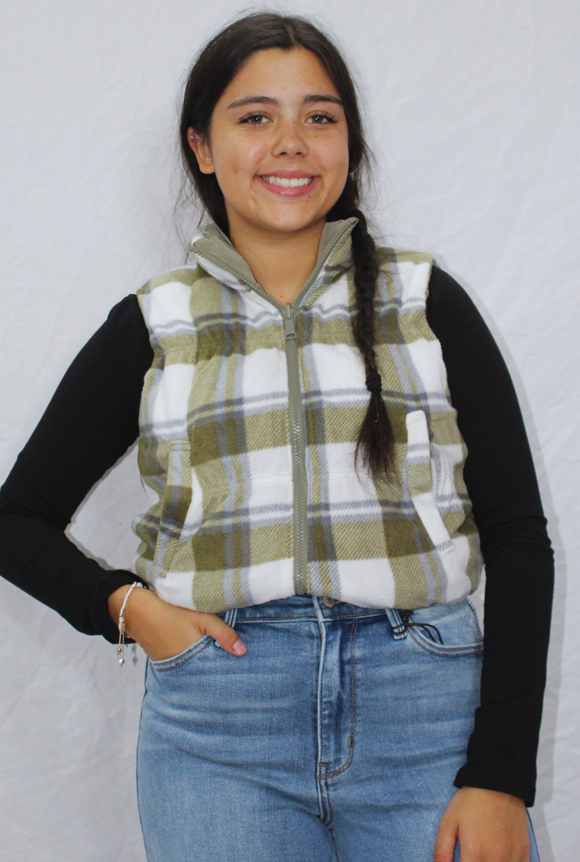 OLIVE REVERSIBLE PUFFER VEST