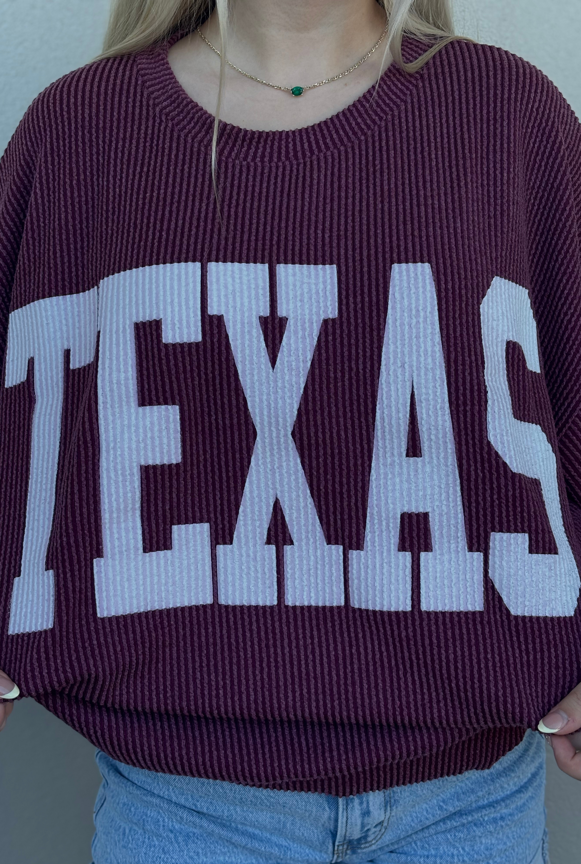 TEXAS GRAPHIC SWEATSHIRT