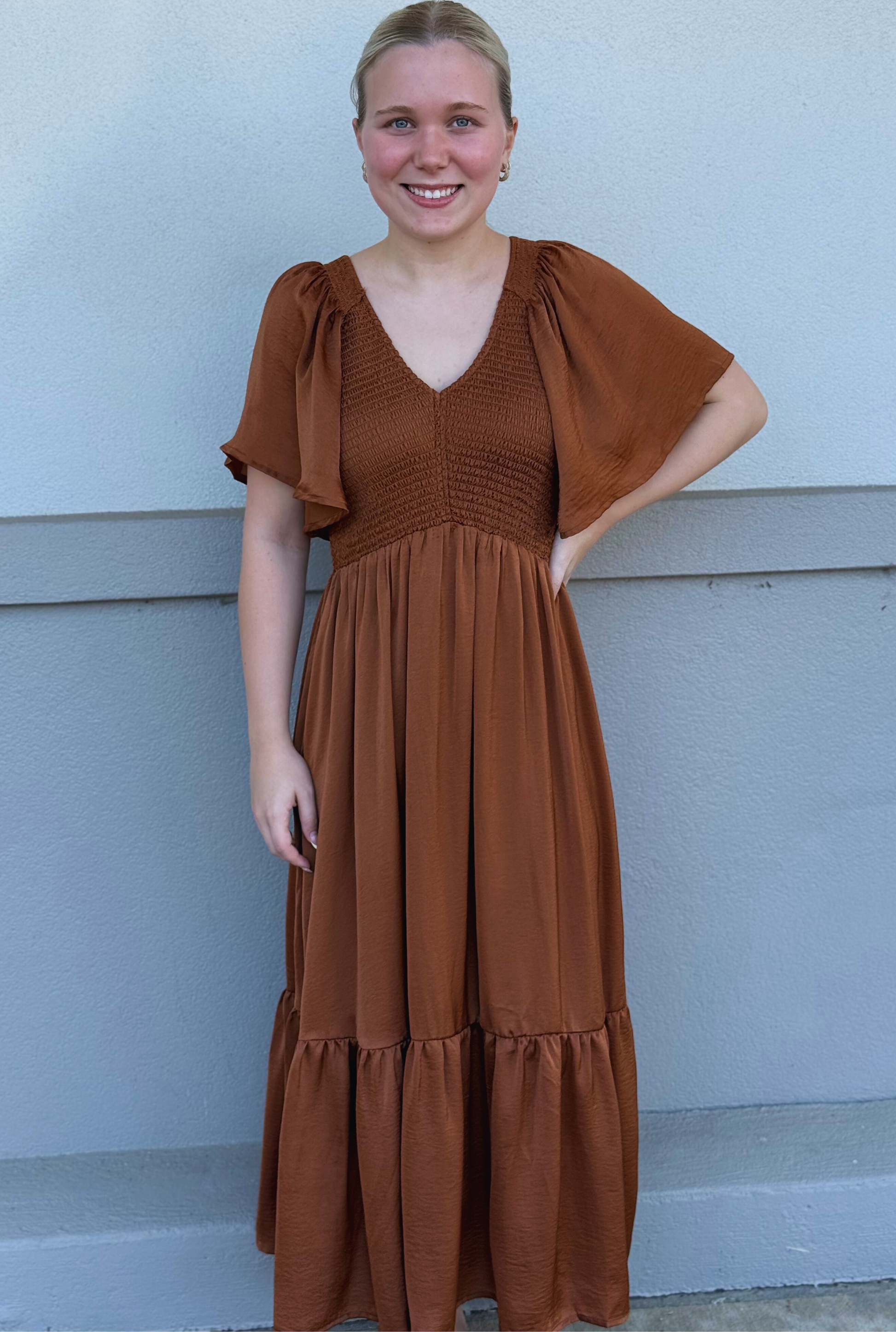 CAMEL GINNY DRESS