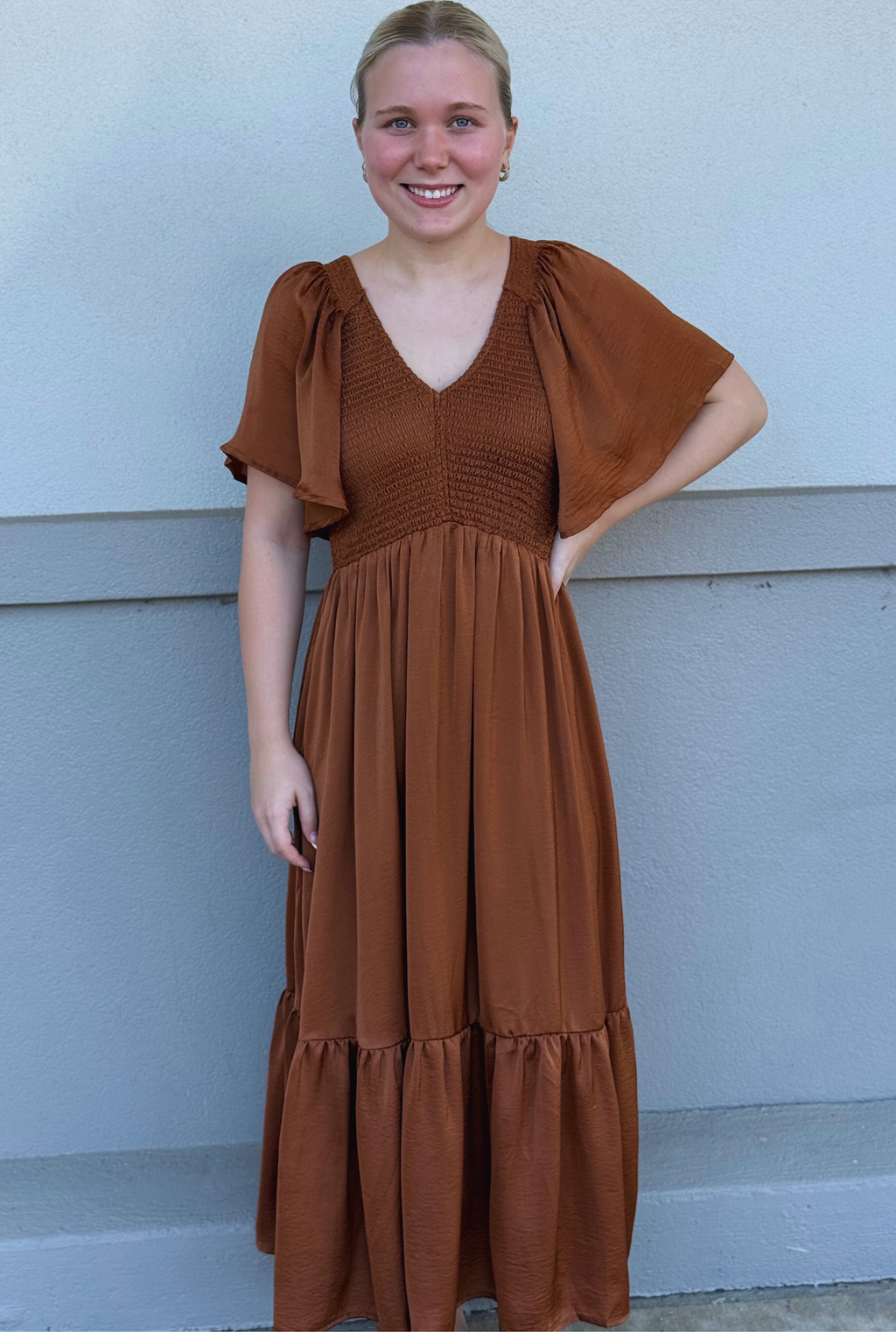 CAMEL GINNY DRESS