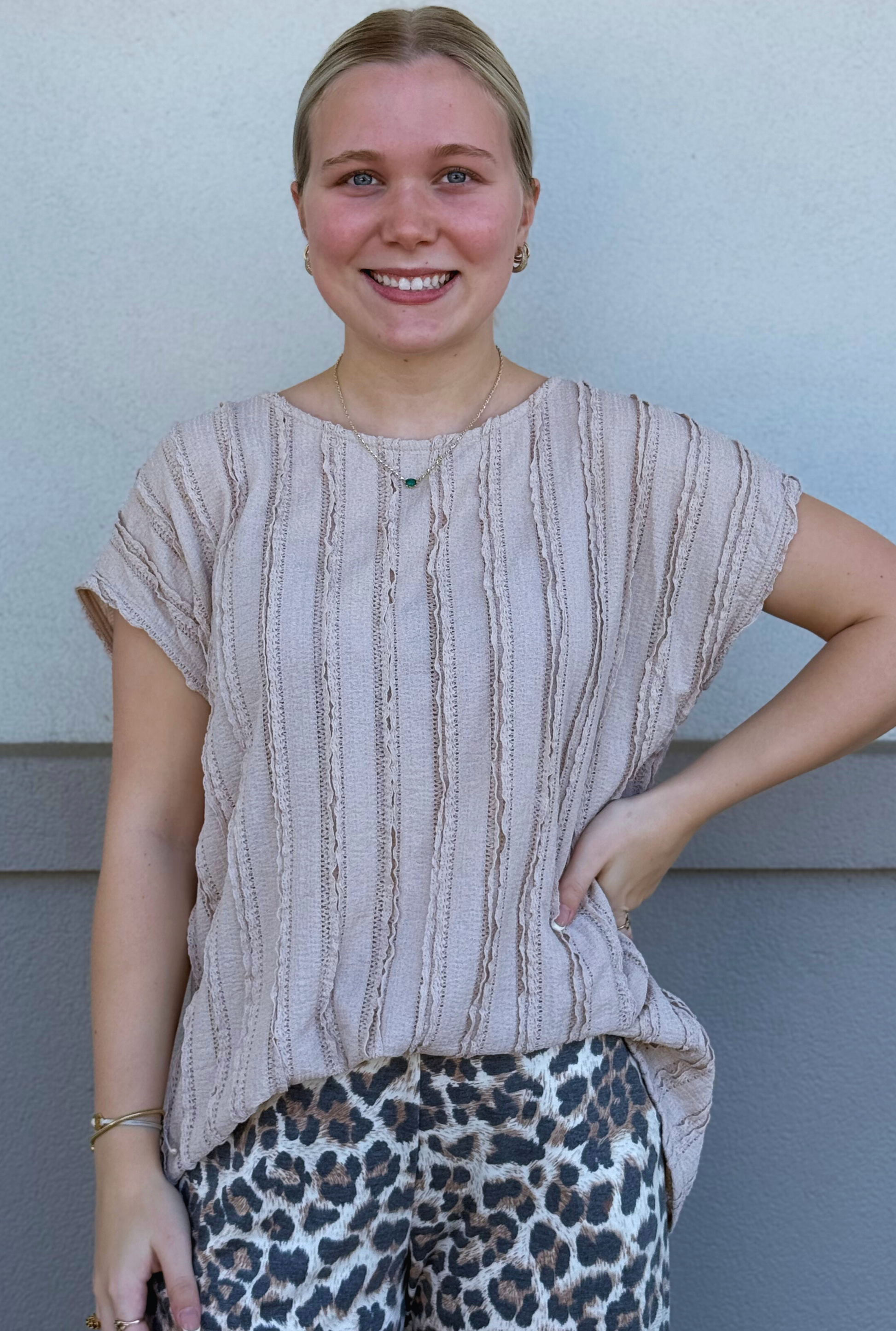 BEIGE TONI TOP