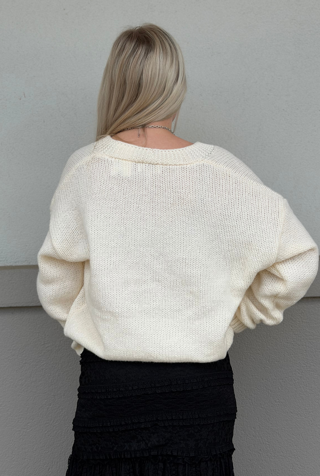 CHRISTMAS PATCH CARDIGAN