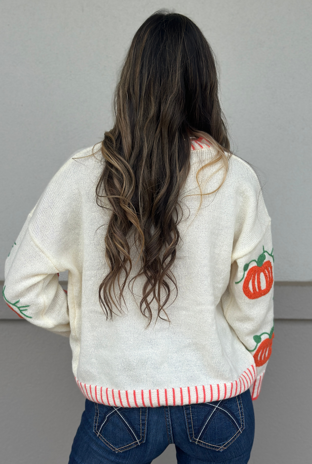 THANKSGIVING PUMPKIN KNIT SWEATER