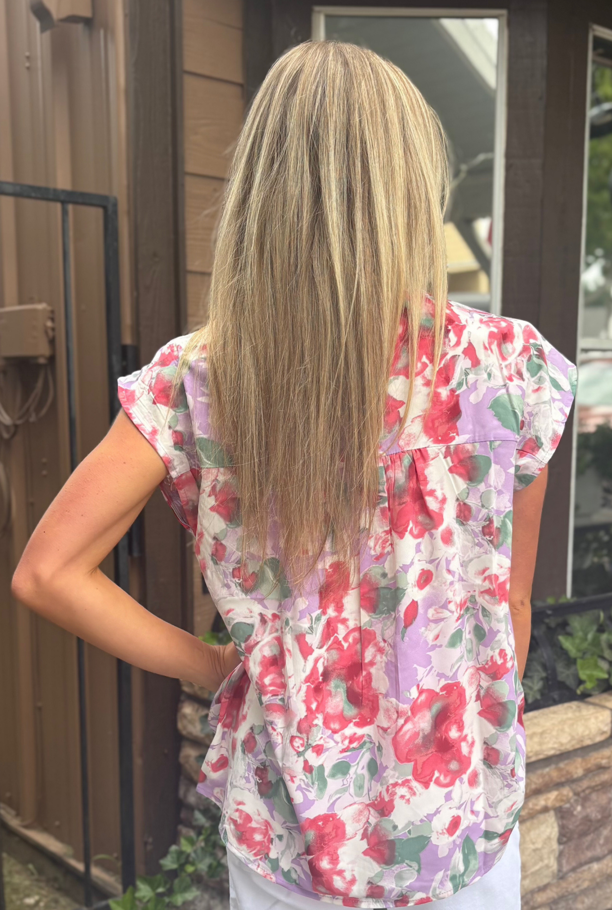 LAVENDER GISELLE TOP