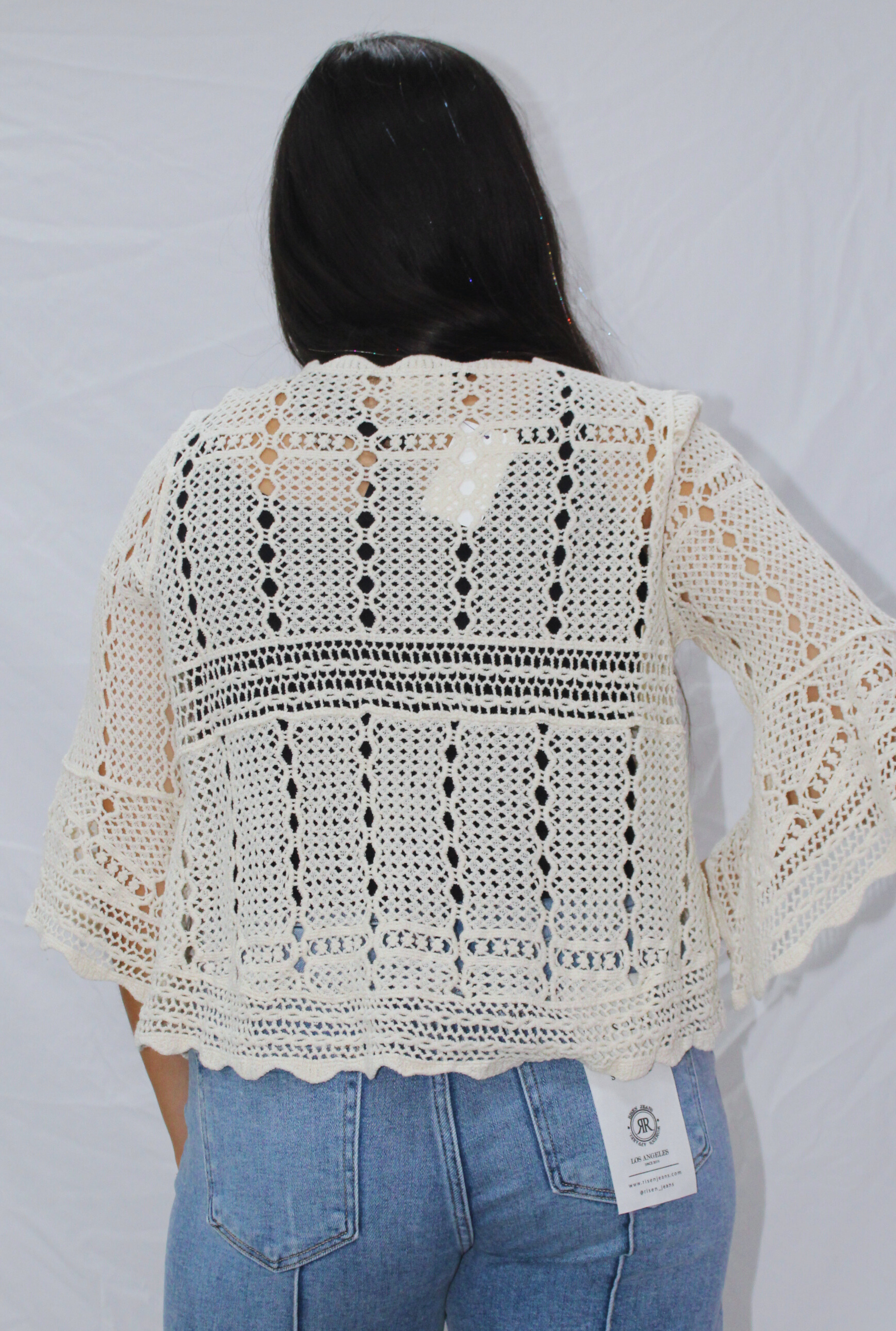 CREAM CARLY TOP