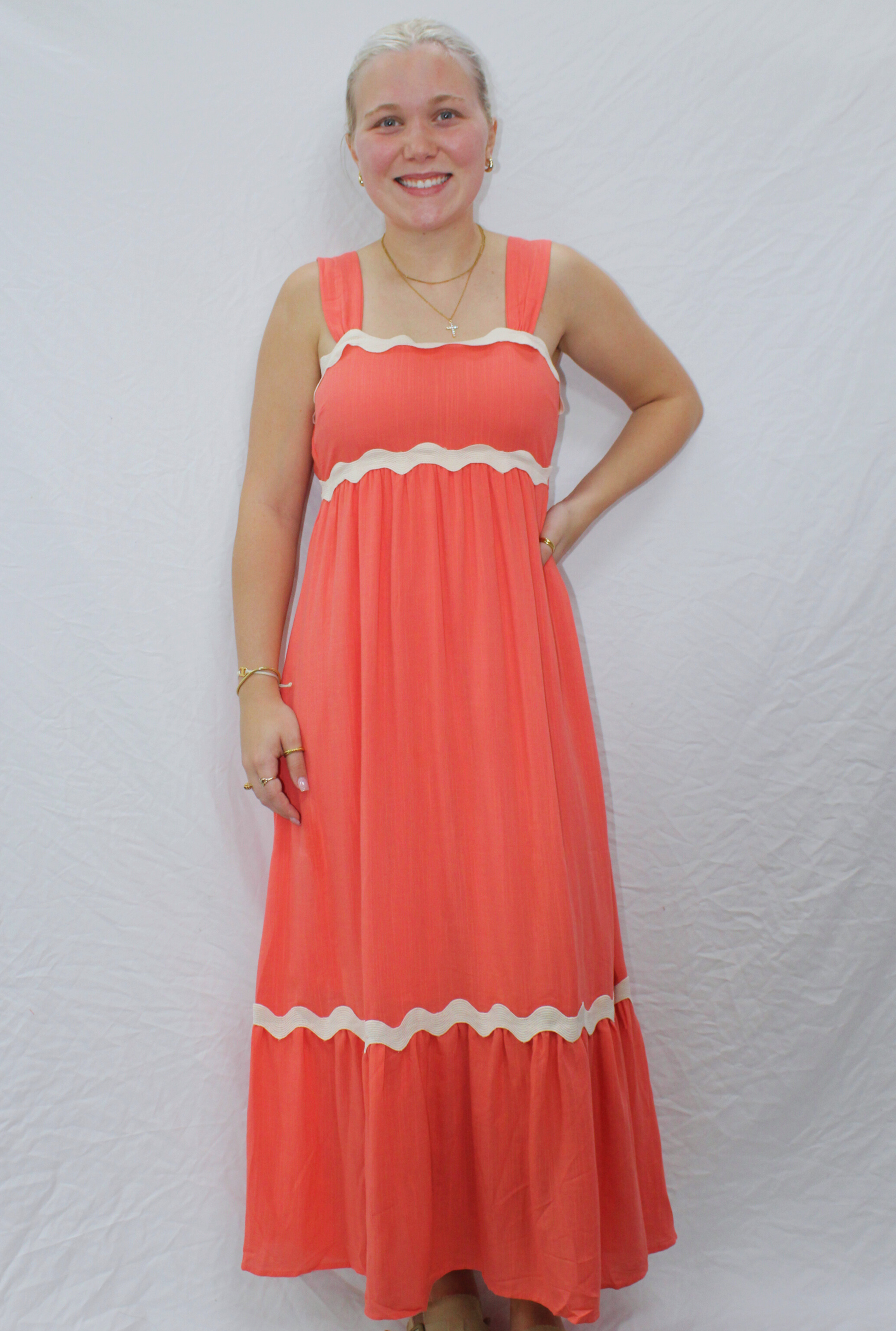 CORAL CYNTHIA DRESS