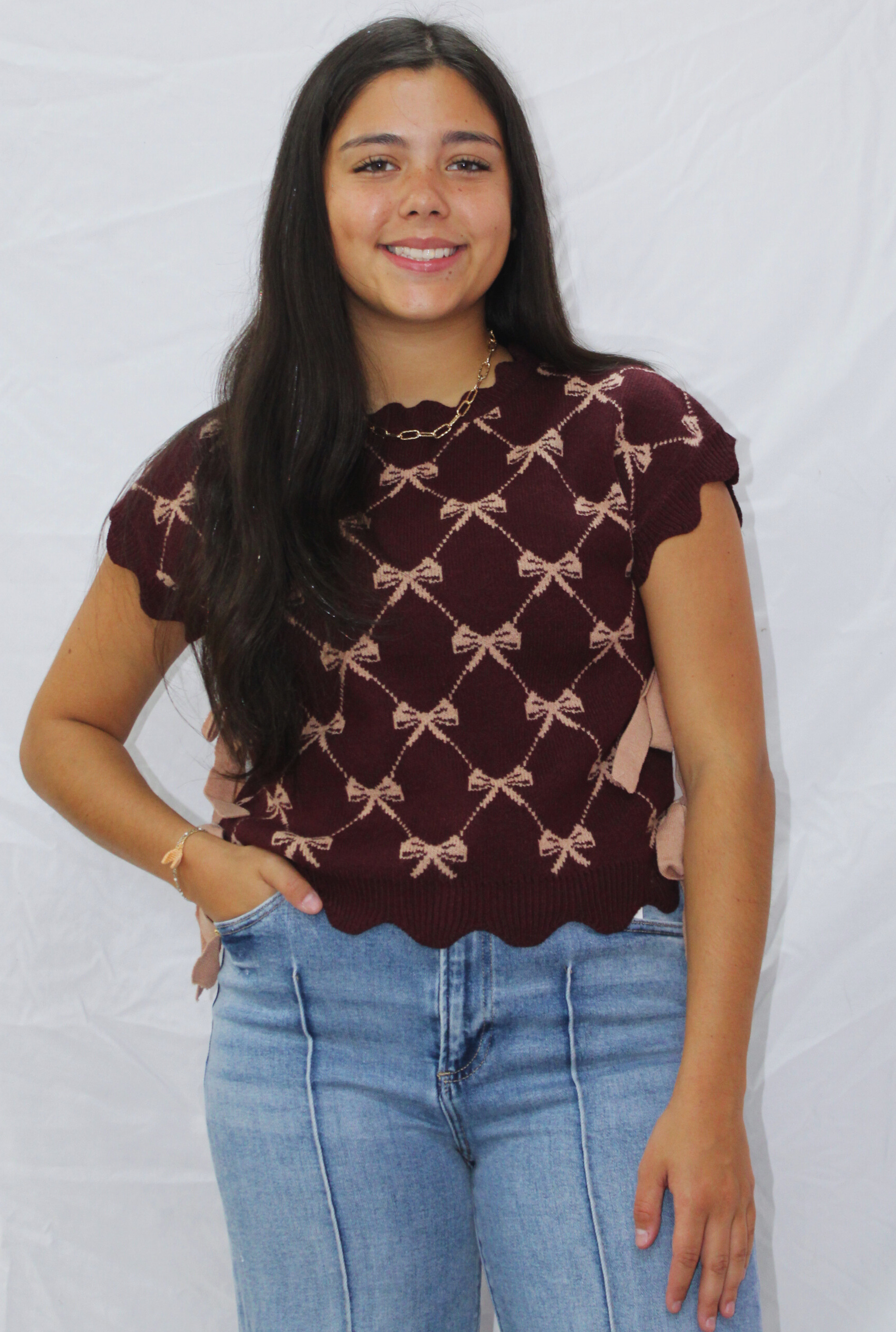 BURGUNDY BRIANNA TOP