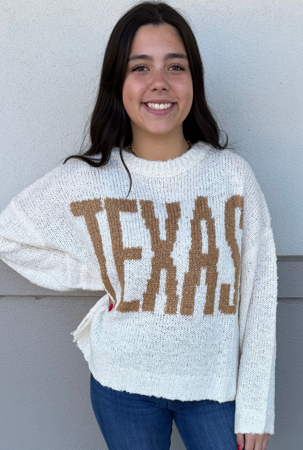 CREAM TEXAS SWEATER