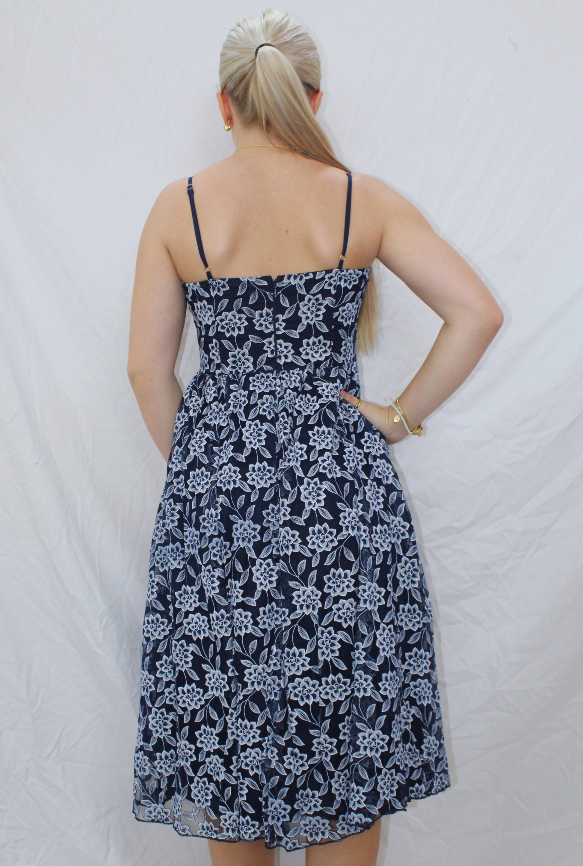 NAVY BLOSSOM DRESS