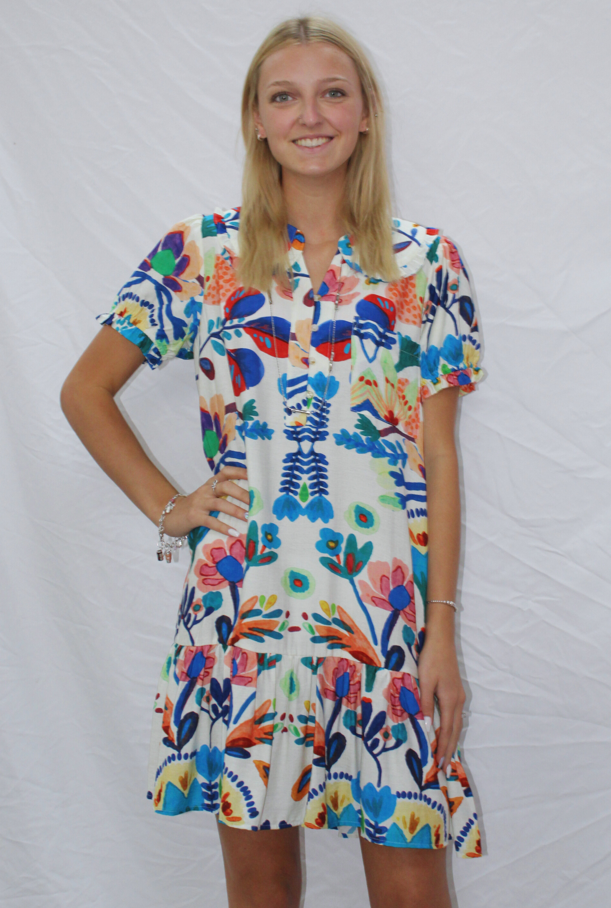 BLUE GINA DRESS