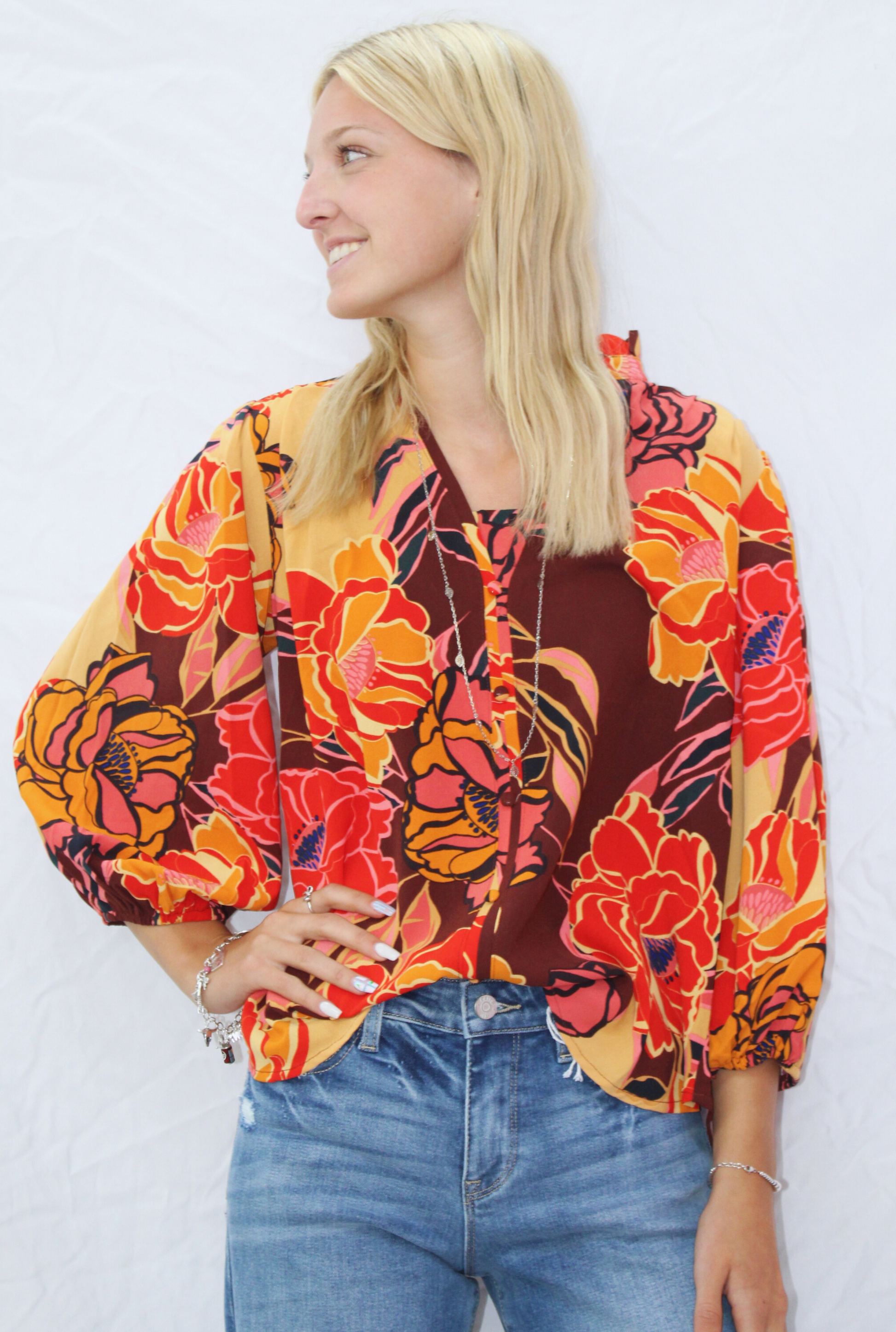 BROWN BRIANNA TOP