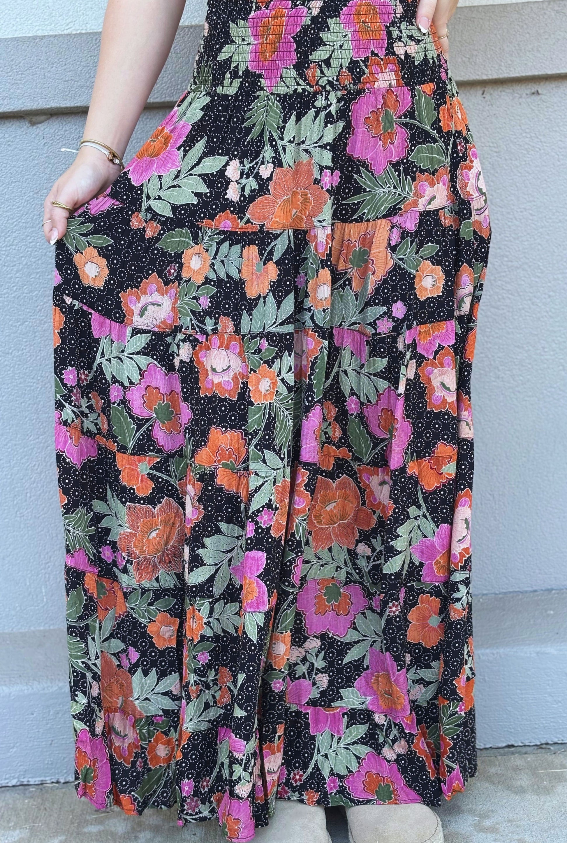 BOHO CHIC MAXI SKIRT