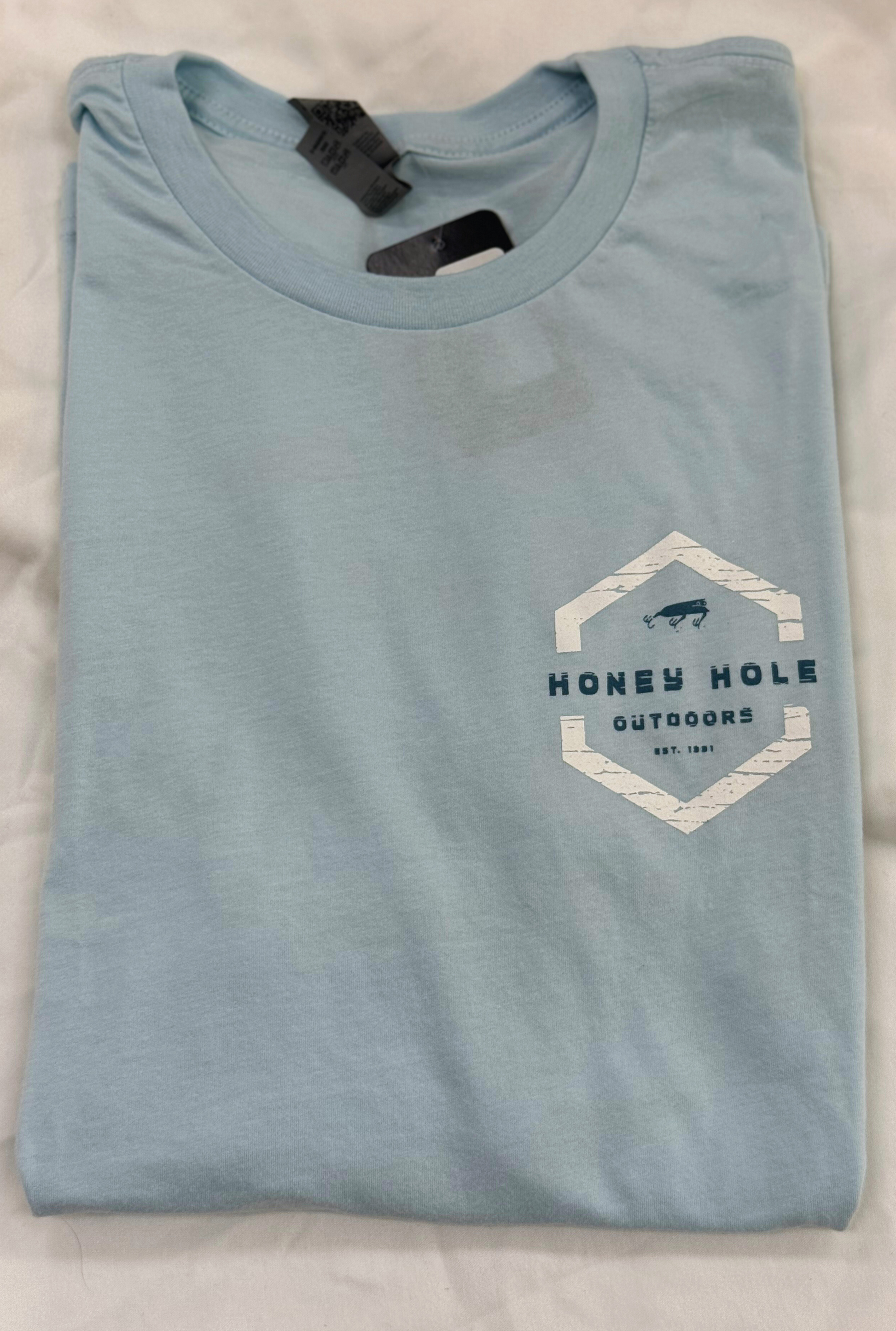 Short Sleeve - Redfish Hex - Lt Blue