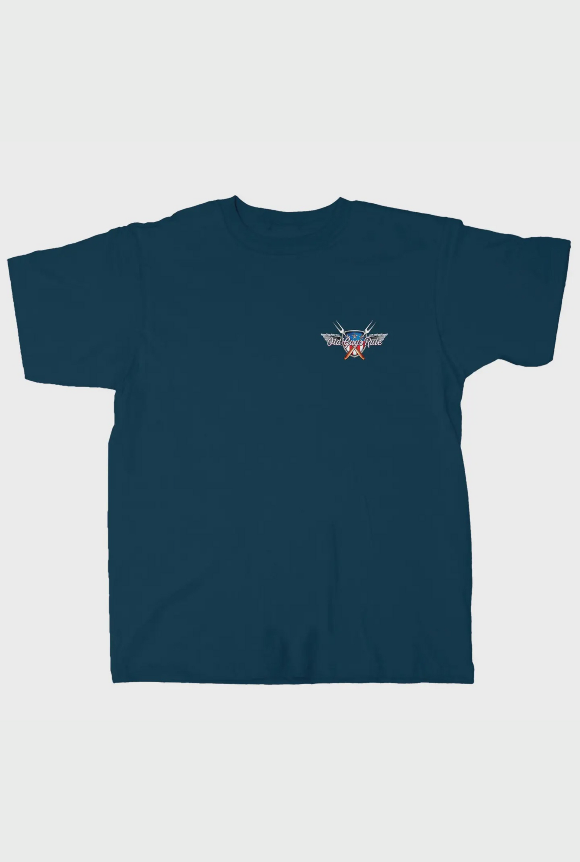 MEN'S RED, WHITE & Q GRAPHIC TEE