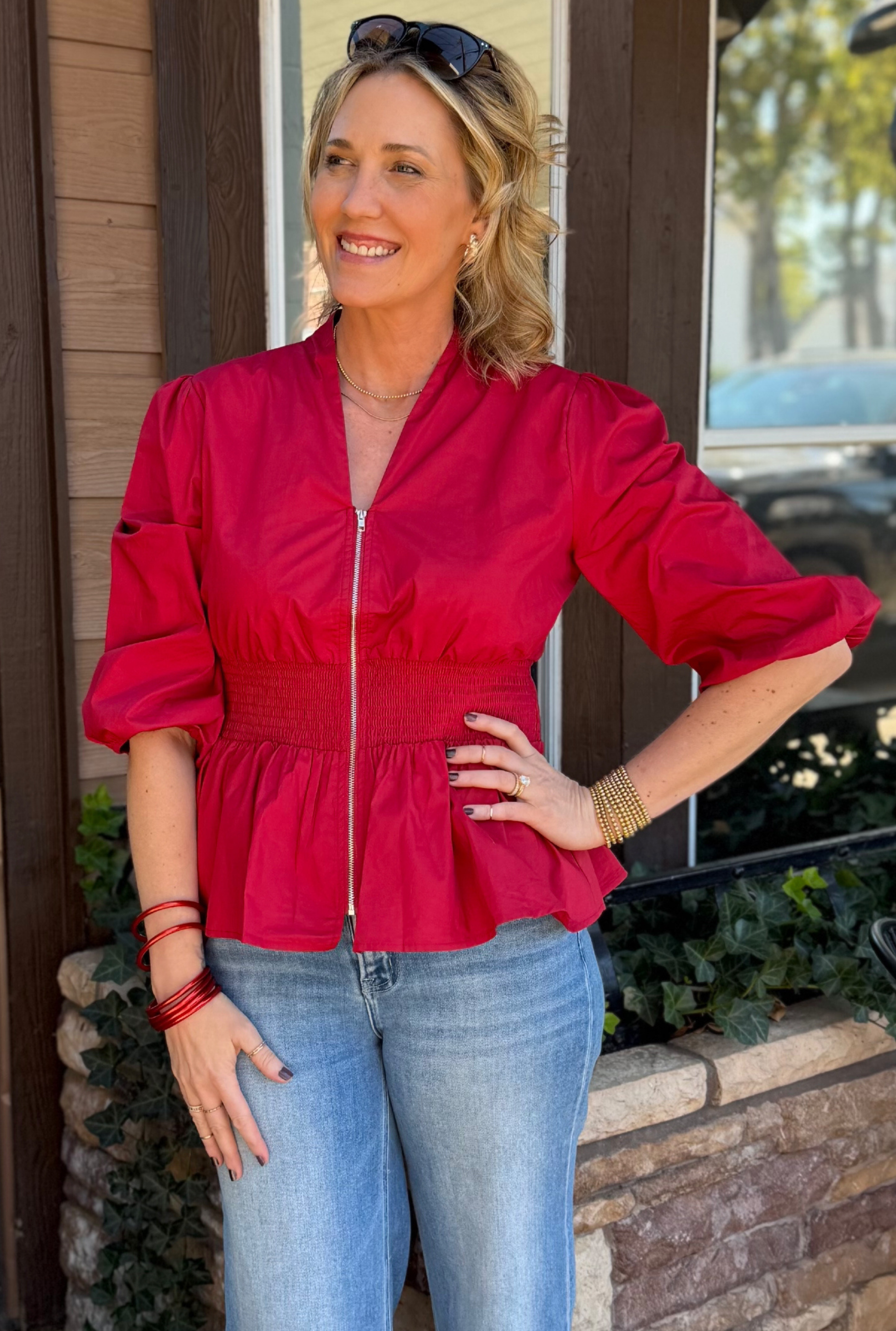 RED HOLLY TOP