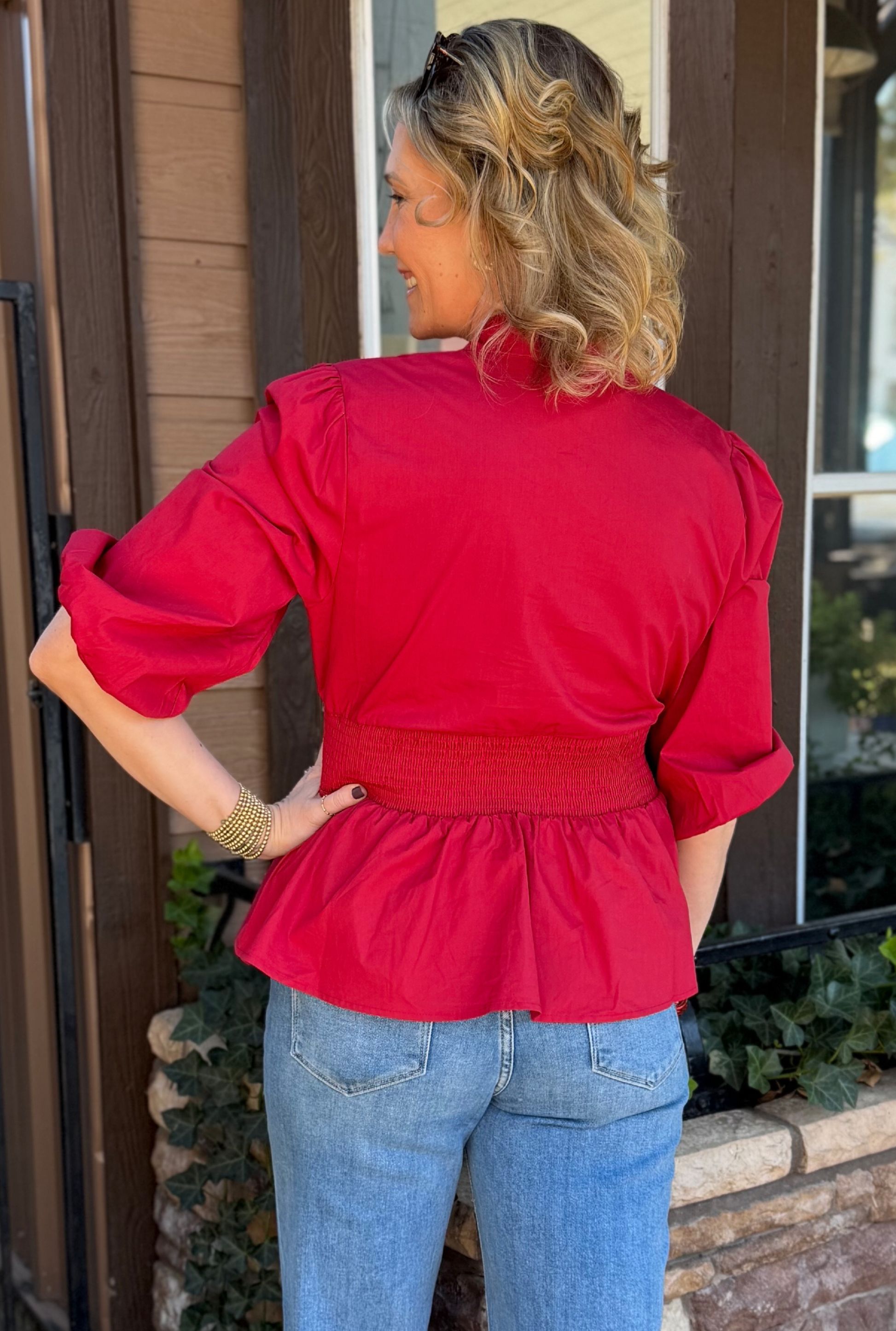 RED HOLLY TOP