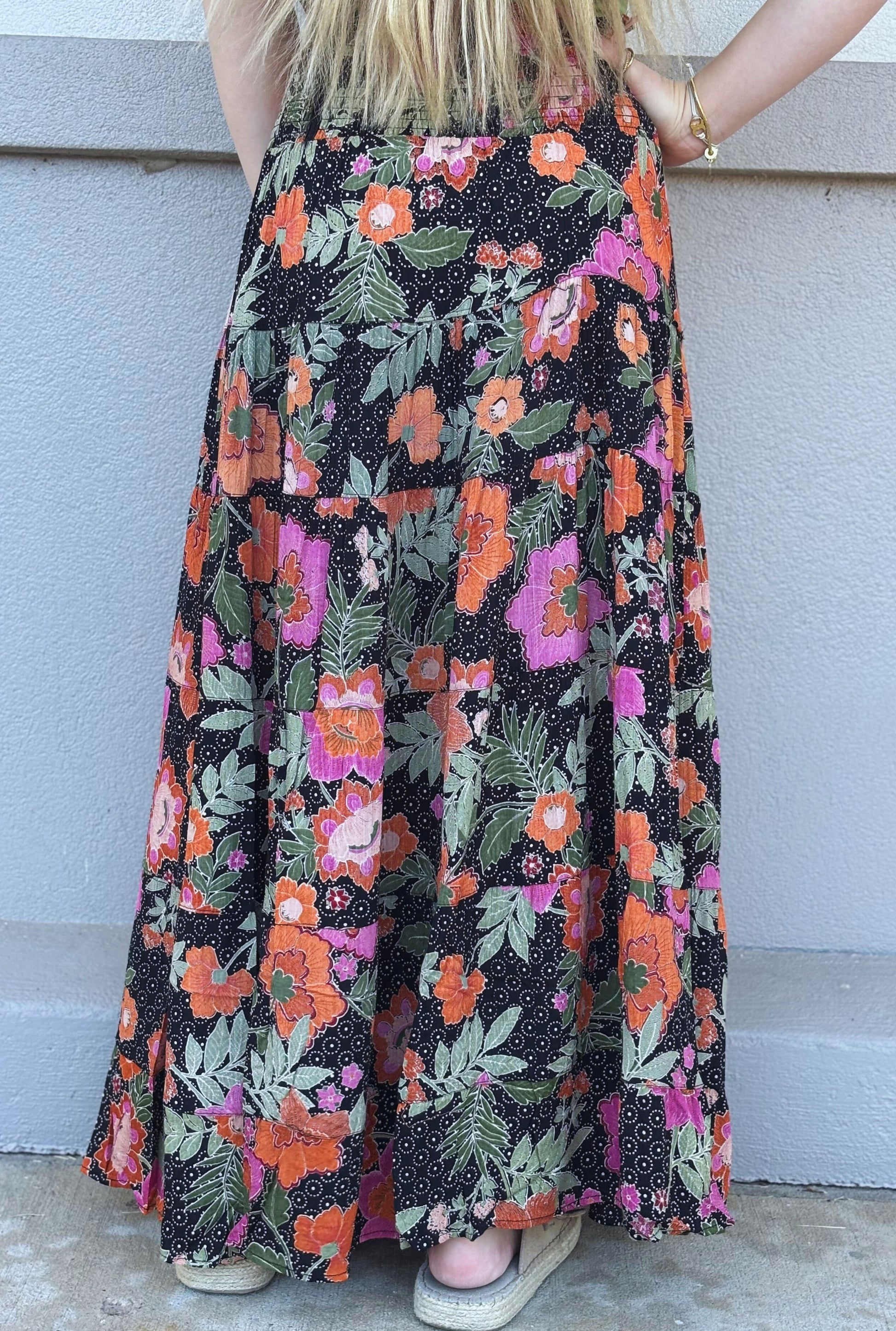 BOHO CHIC MAXI SKIRT