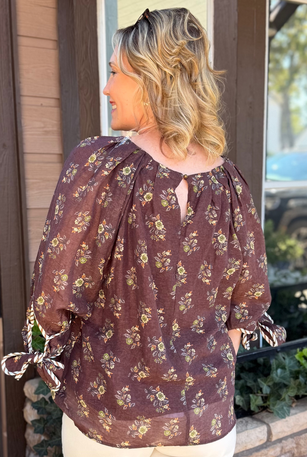 BROWN ZOEY TOP