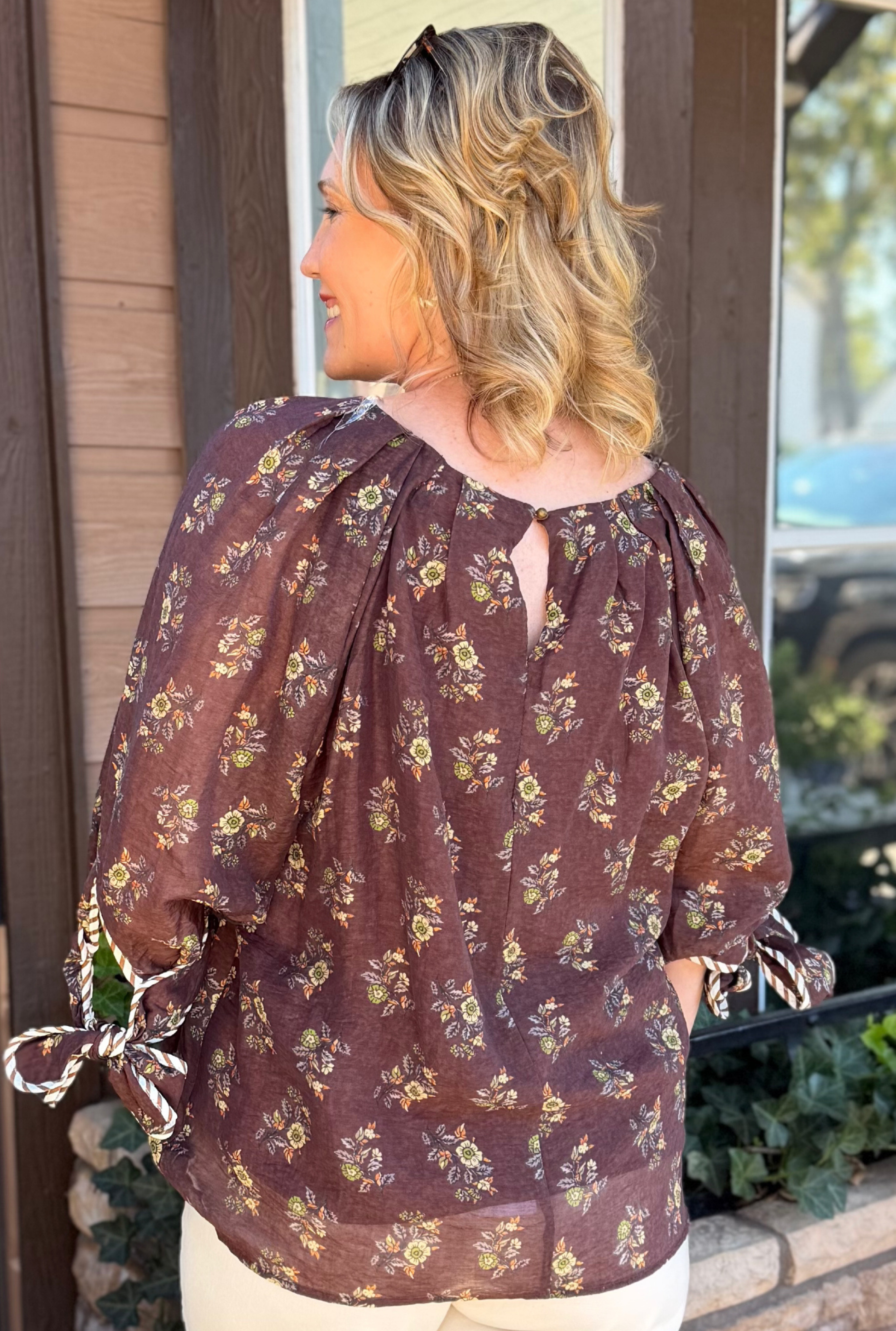 BROWN ZOEY TOP