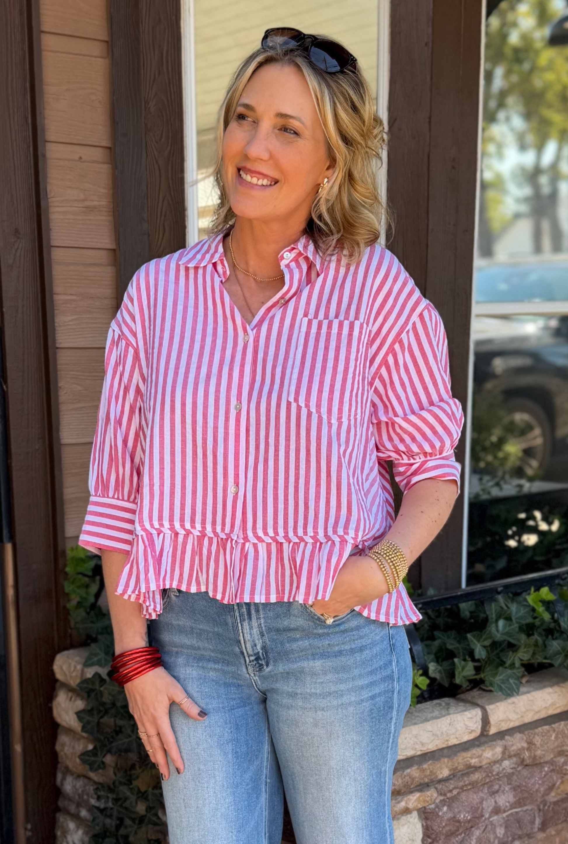 RYLEE RUFFLE TOP
