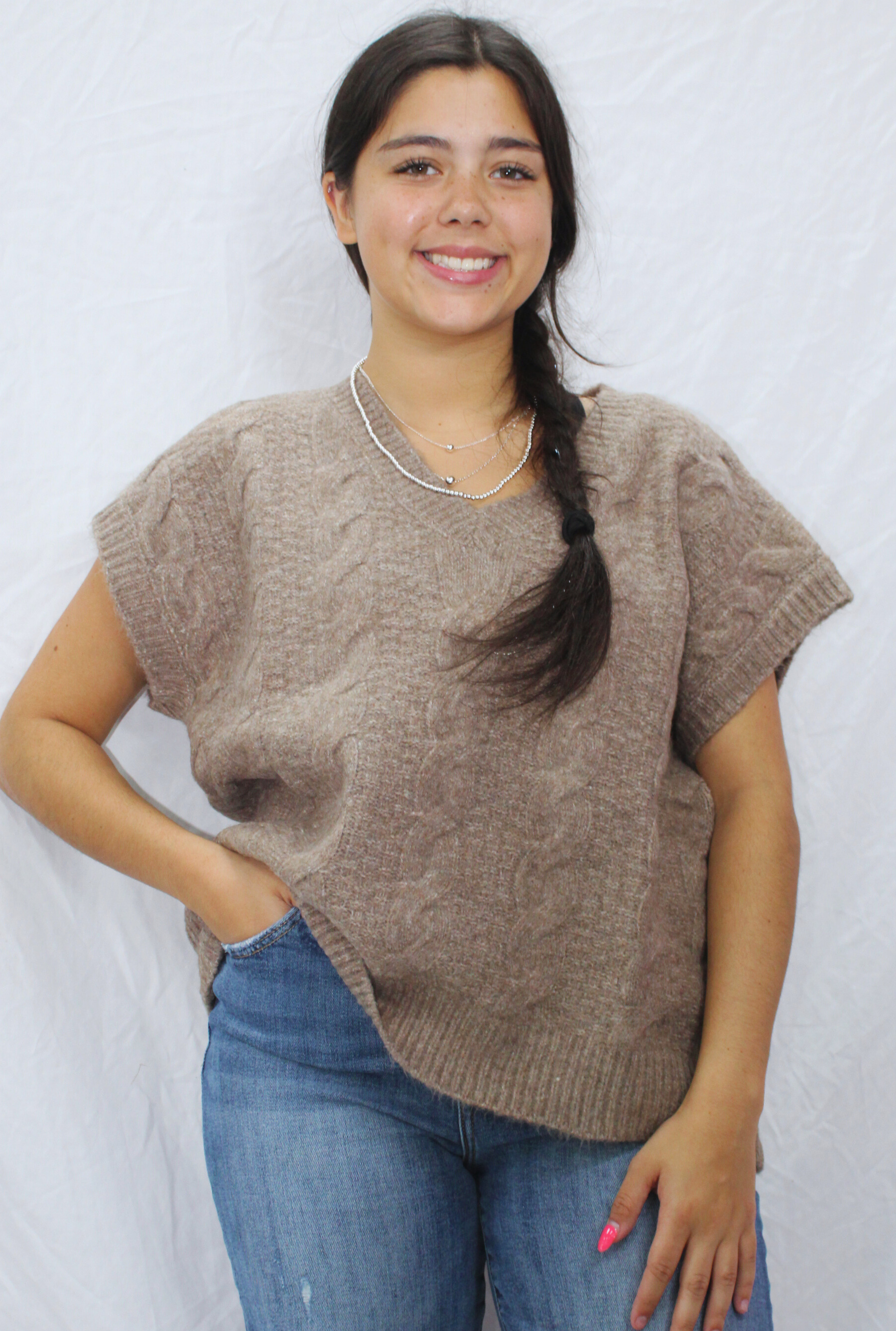 MOCHA KATY KNIT TOP