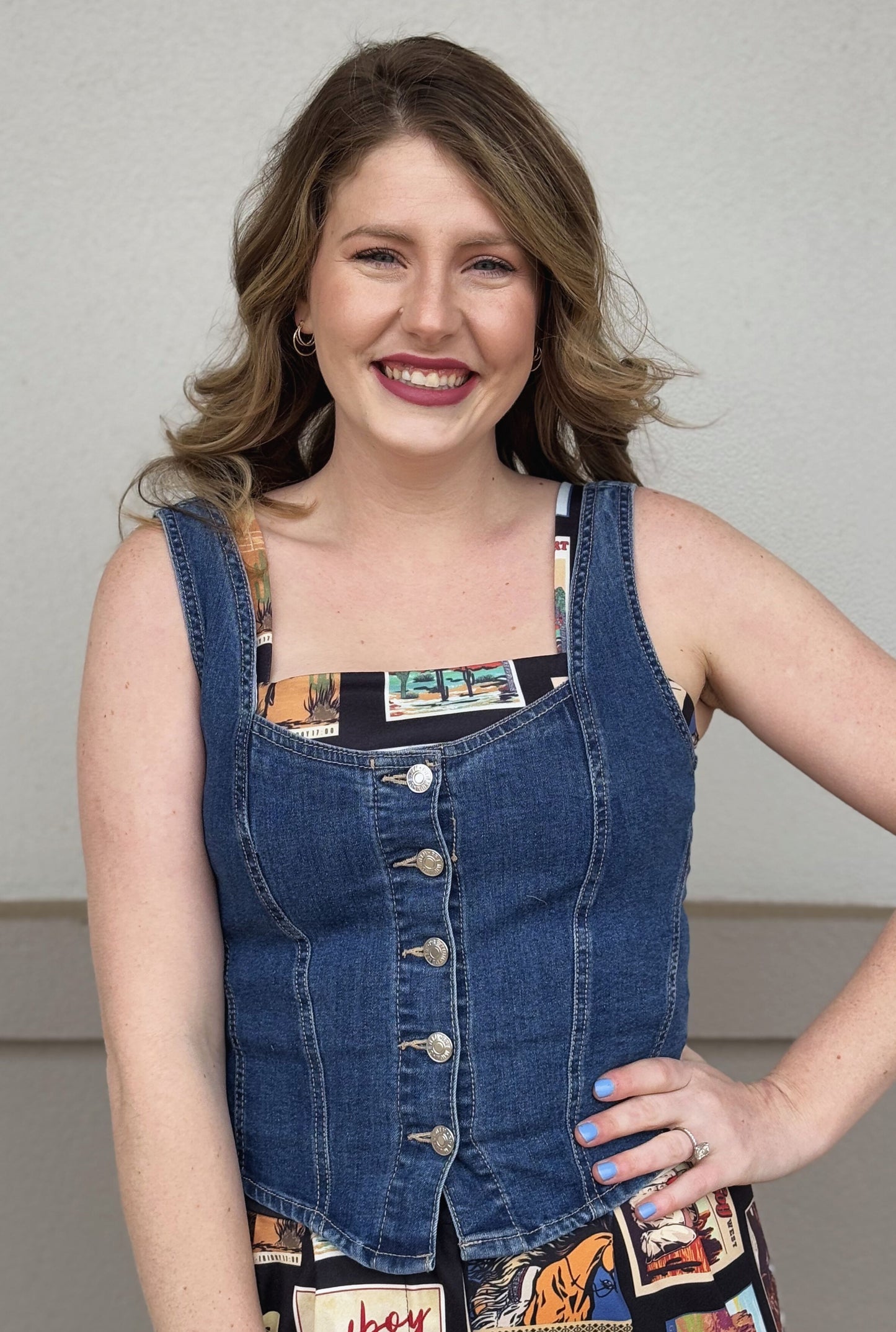 DENIM RODEO TOP