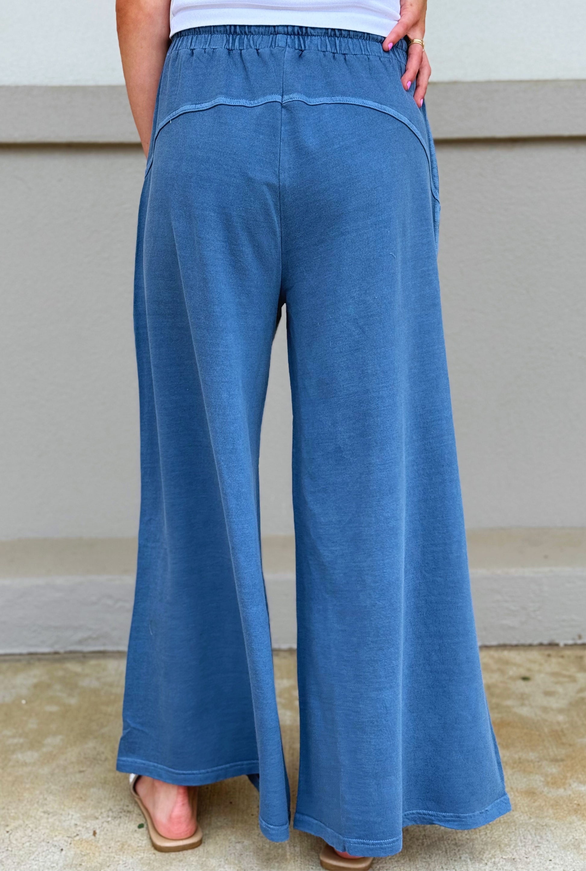 DUSTY BLUE BECCA PANTS